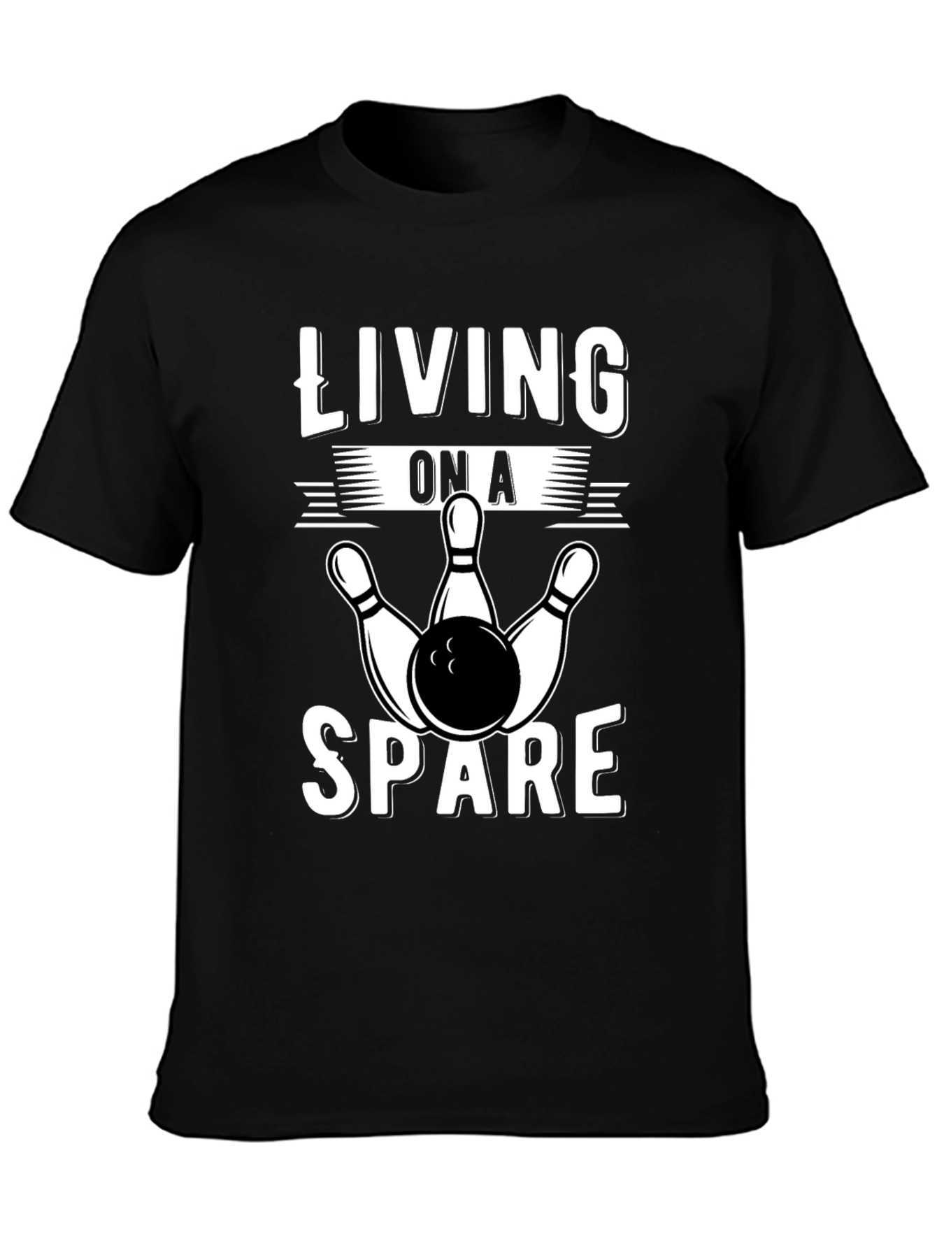 Living On A Spare Bowling T-Shirt
