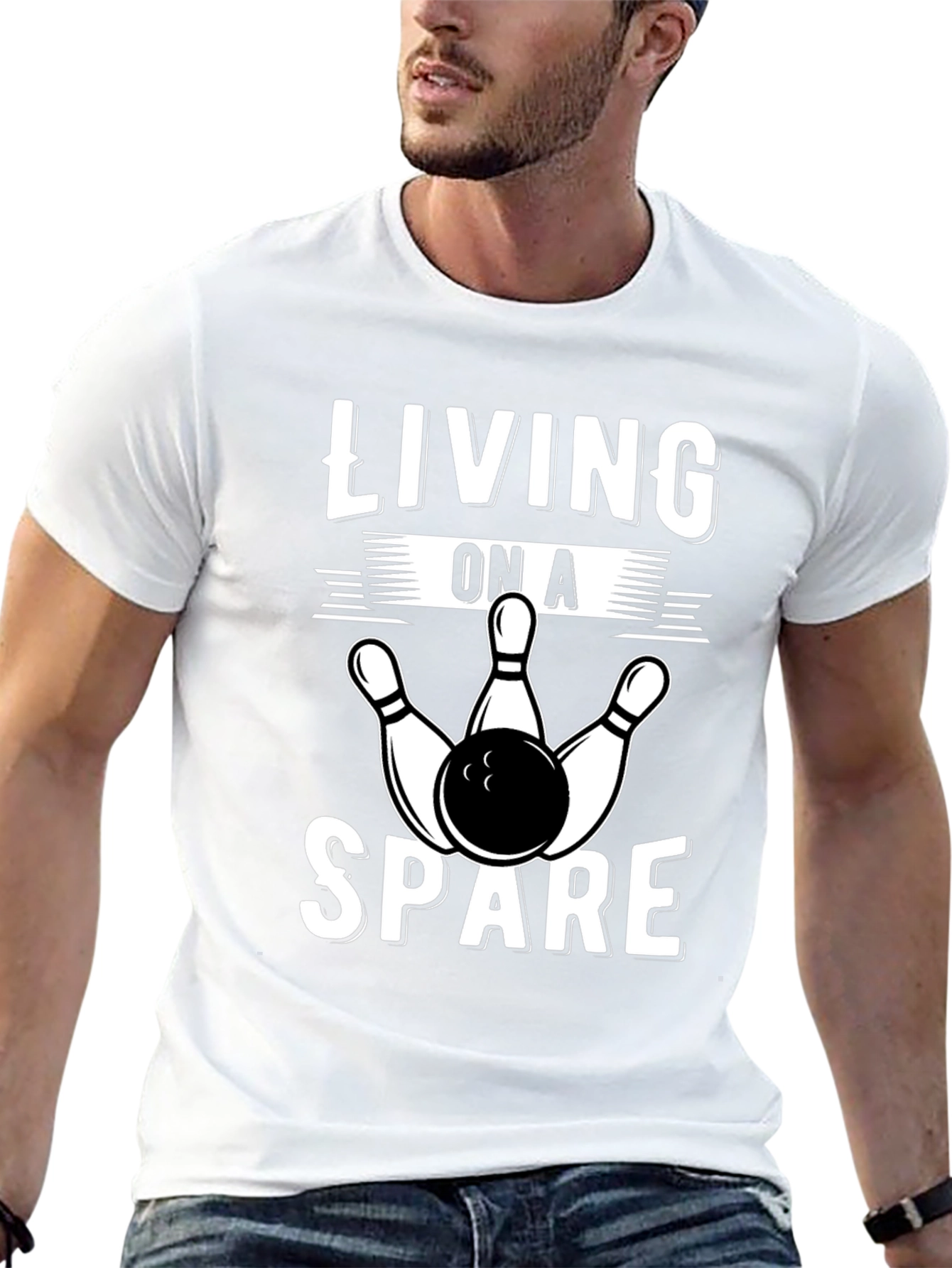 Living On A Spare Bowling T-Shirt