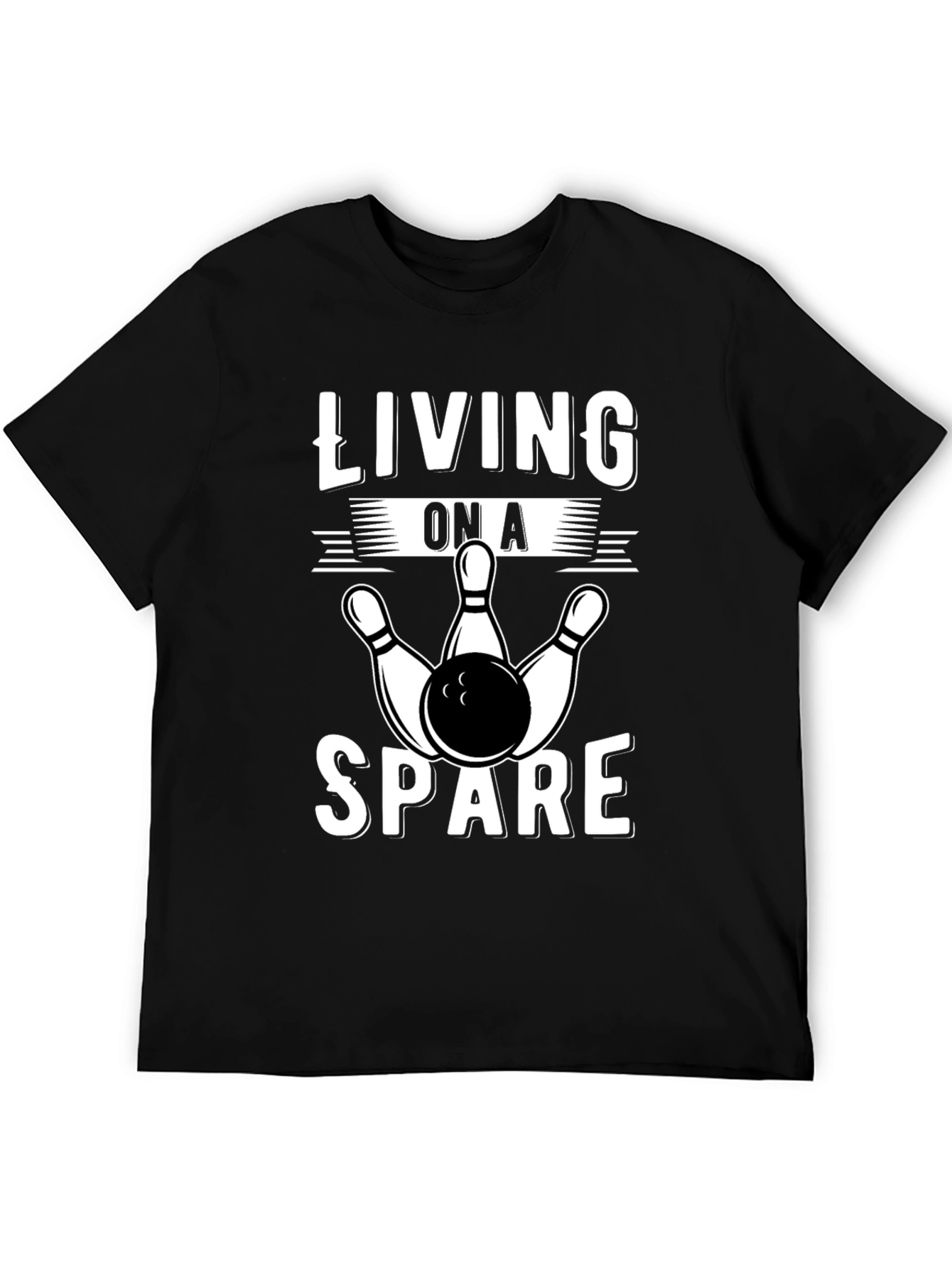 Living On A Spare Bowling T-Shirt