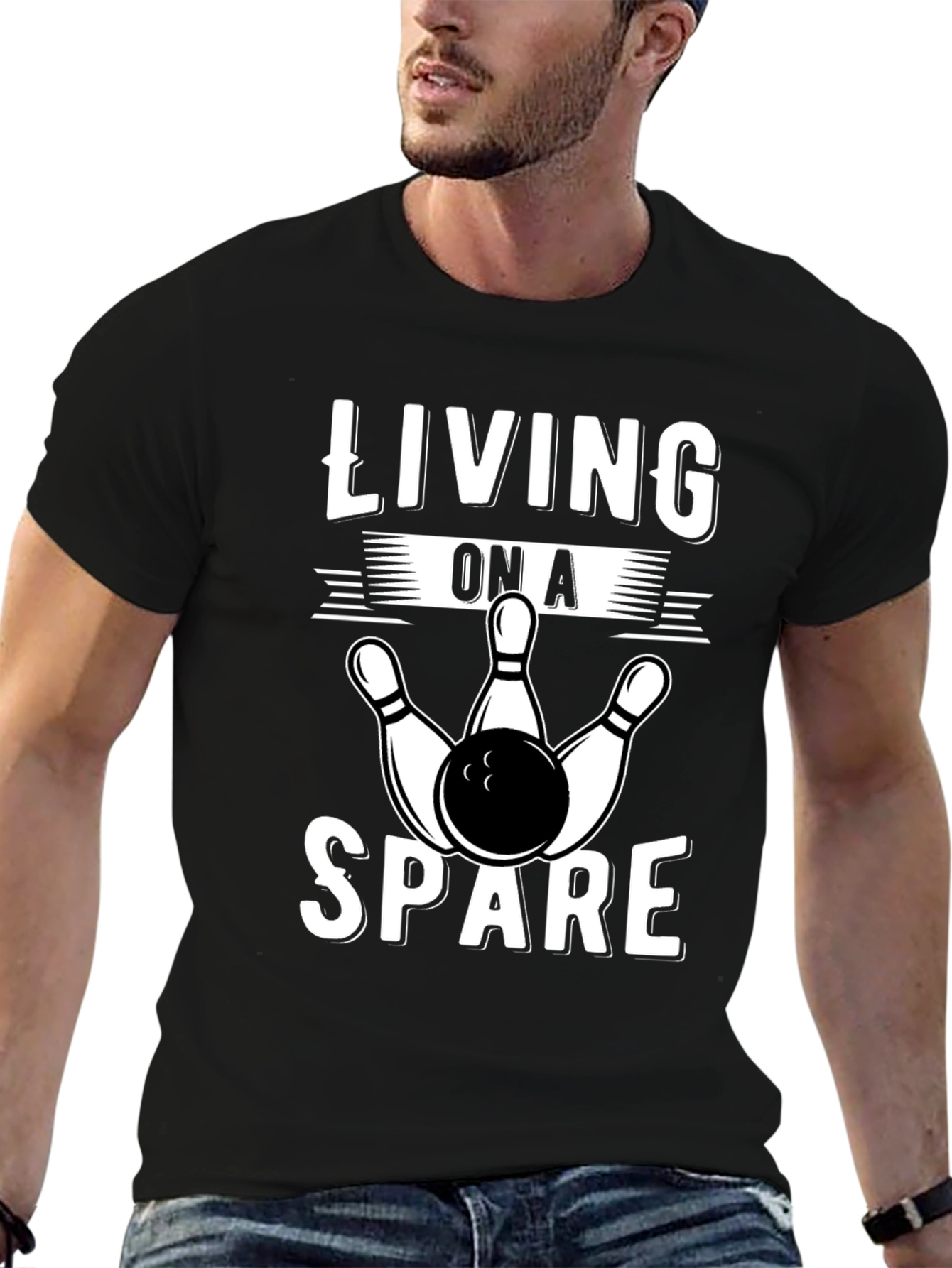 Living On A Spare Bowling T-Shirt