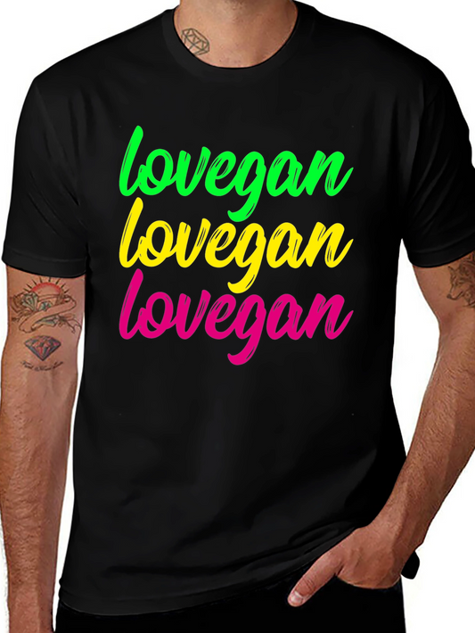 Lovegan Vegan T-Shirt - Bold Colorful Design