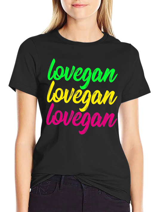 Lovegan Vegan T-Shirt - Bold Colorful Design