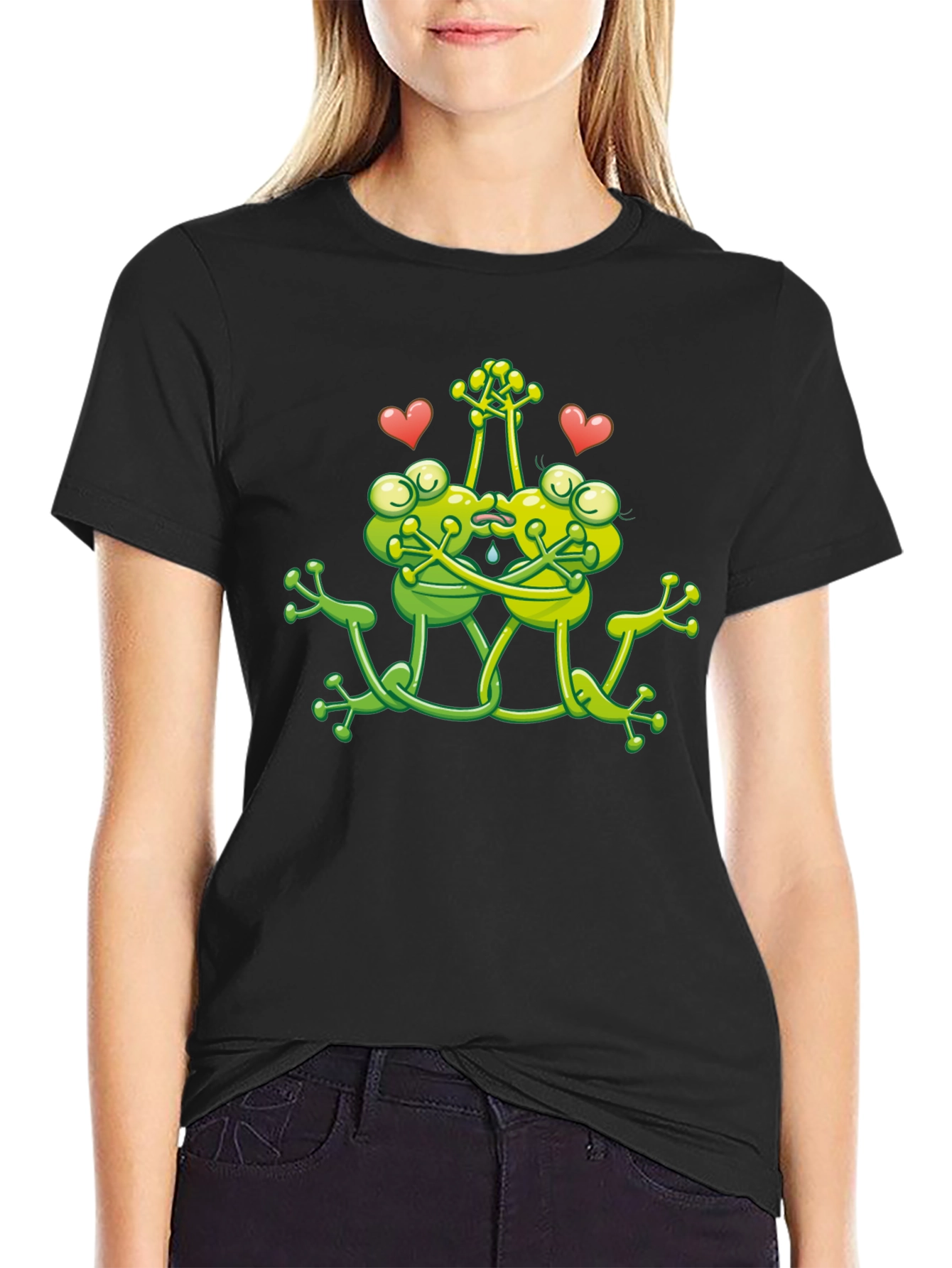 Frog Love T-Shirt - Cute Cartoon Tee