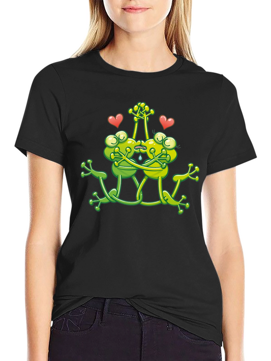 Frog Love T-Shirt - Cute Cartoon Tee