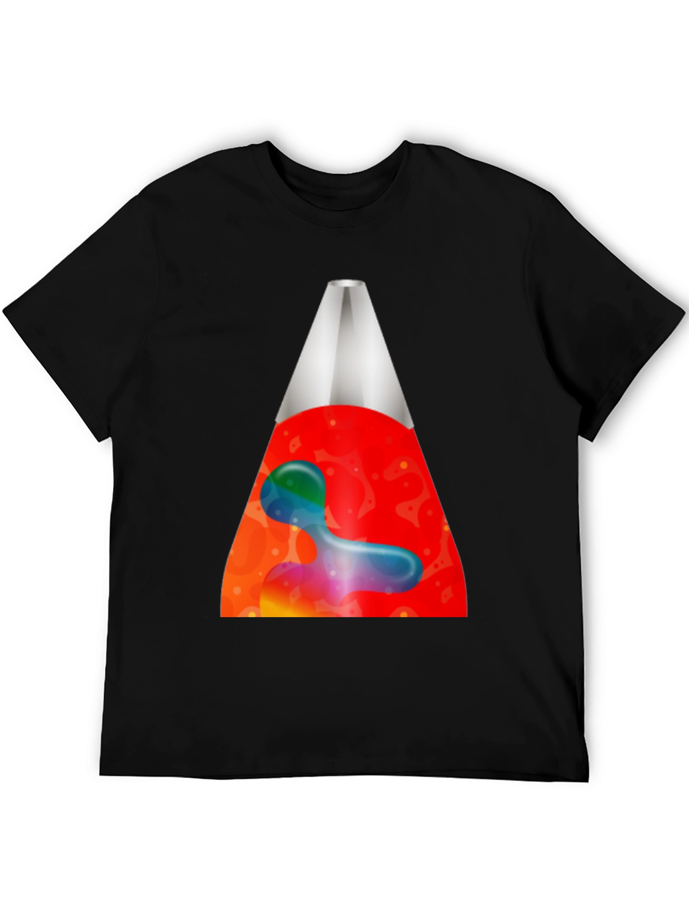 Retro Lava Lamp Graphic Tee - Black