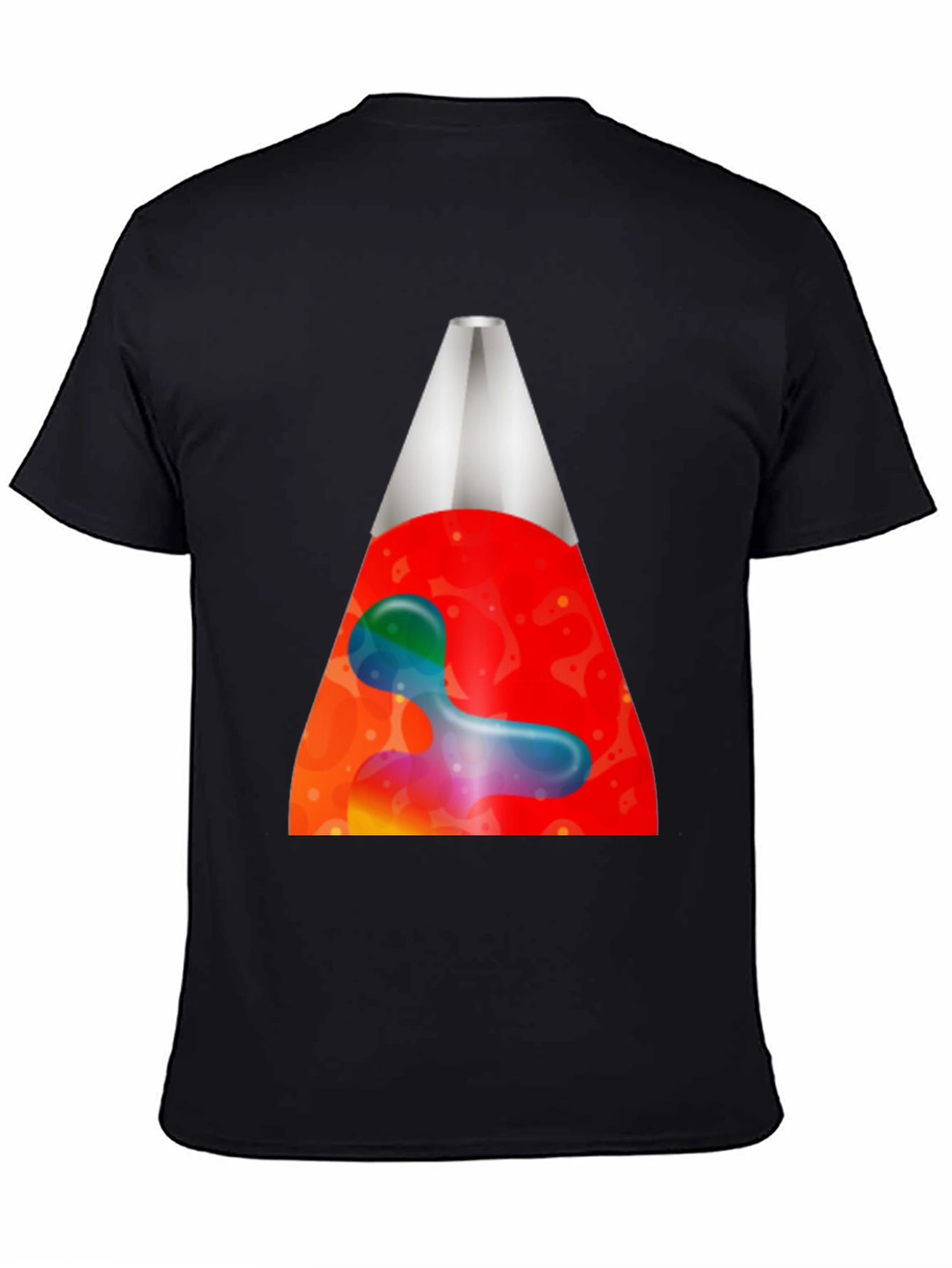 Retro Lava Lamp Graphic Tee - Black