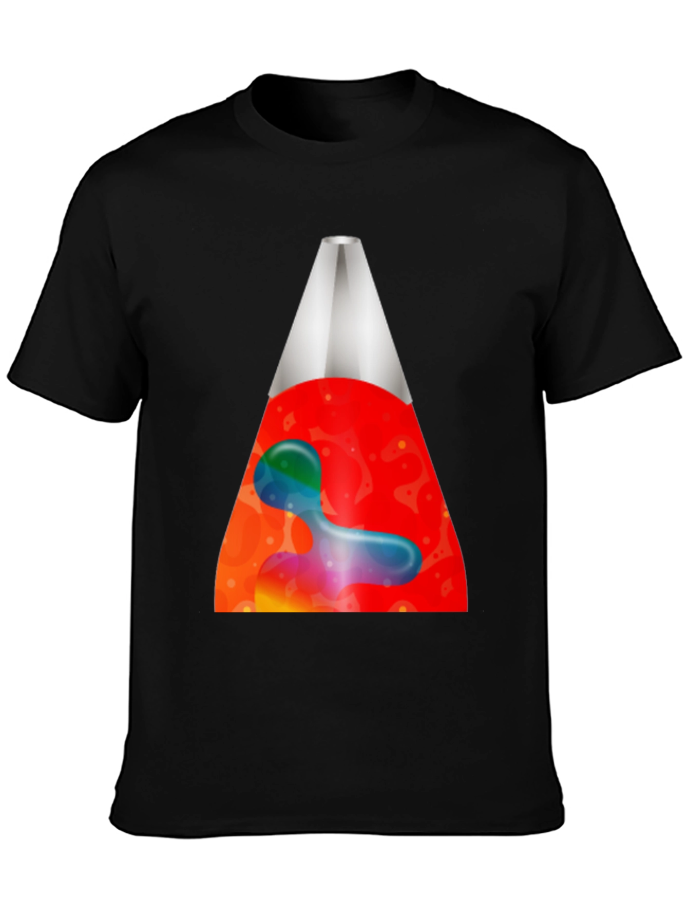 Retro Lava Lamp Graphic Tee - Black