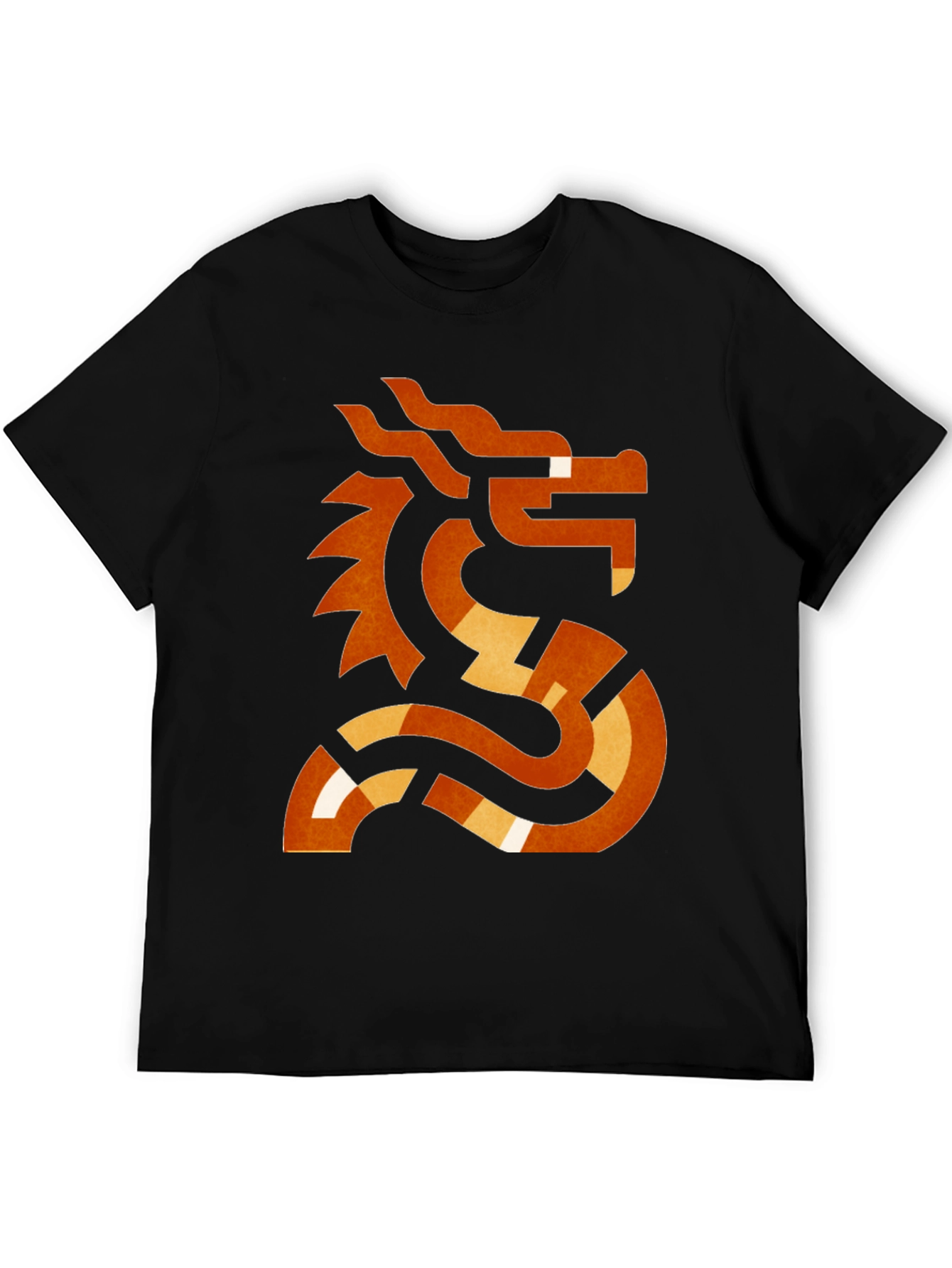 Abstract Dragon Graphic T-Shirt