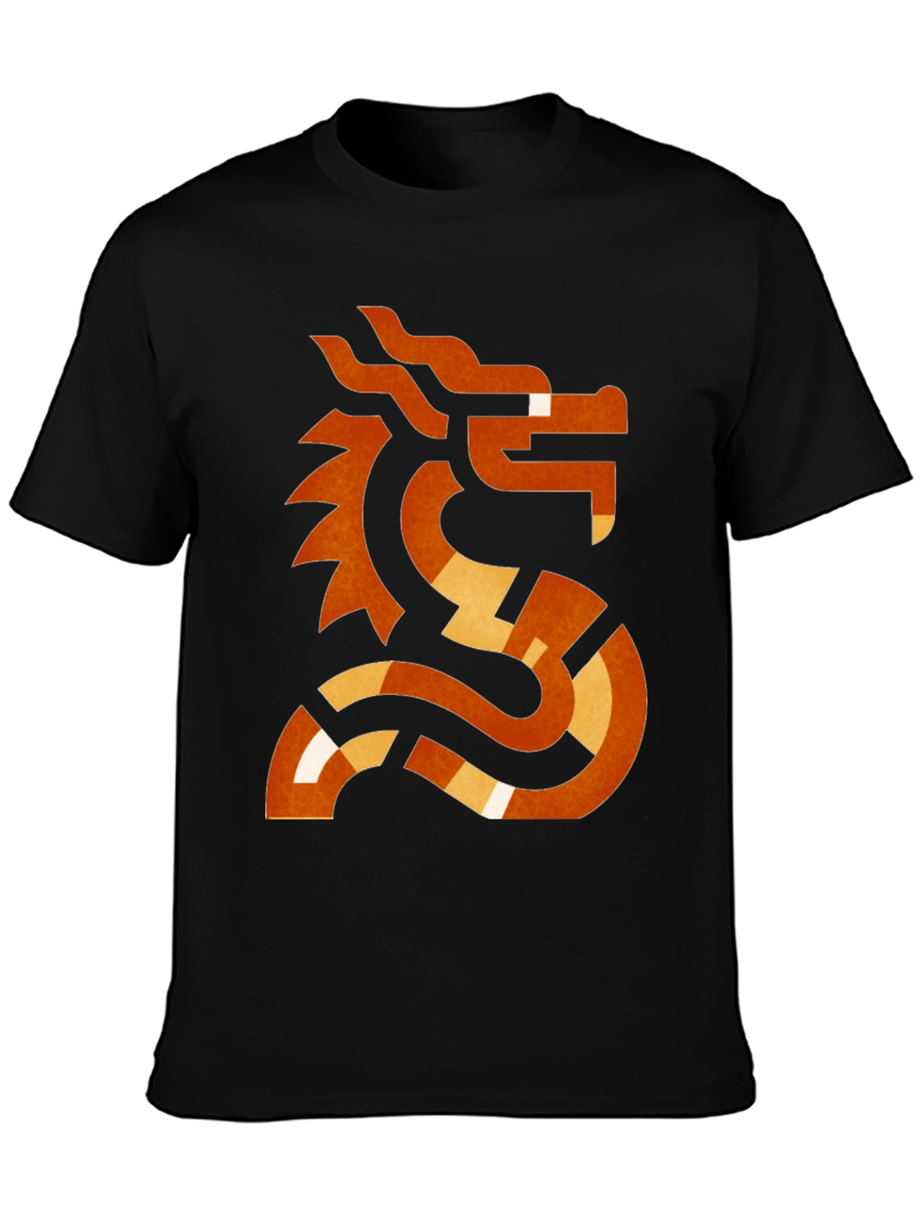 Abstract Dragon Graphic T-Shirt