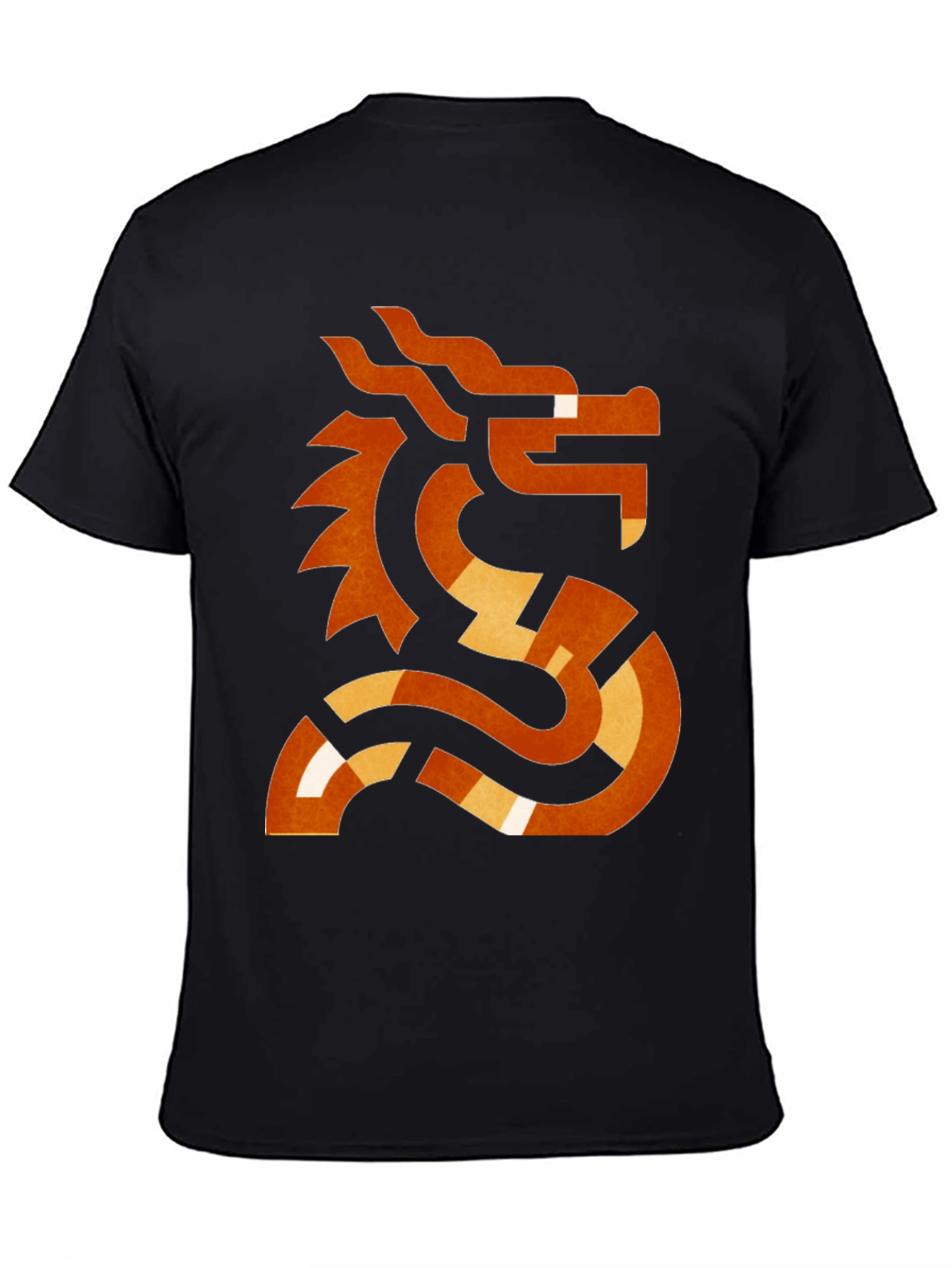 Abstract Dragon Graphic T-Shirt
