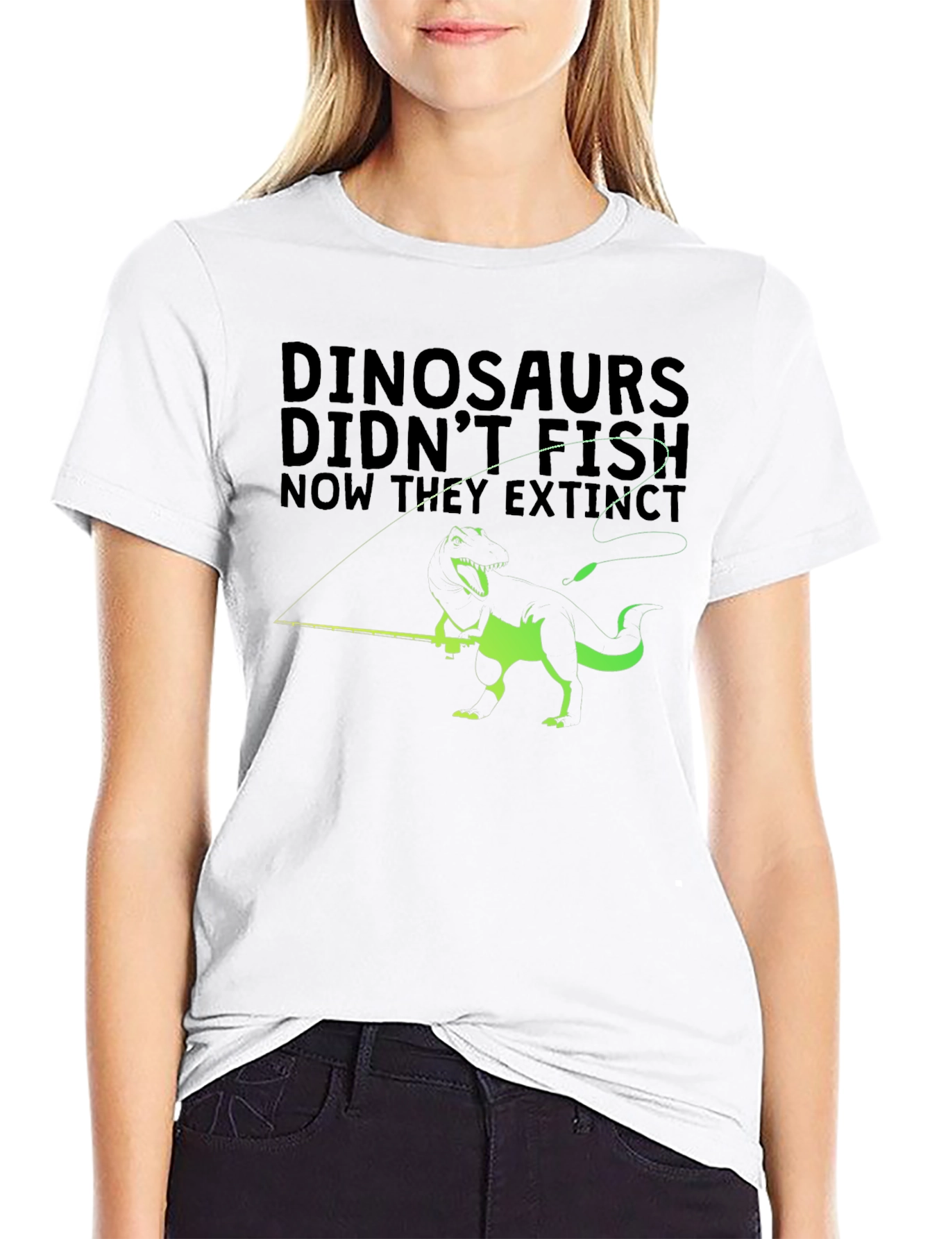 Dinosaurs Didnt Fish T-Shirt