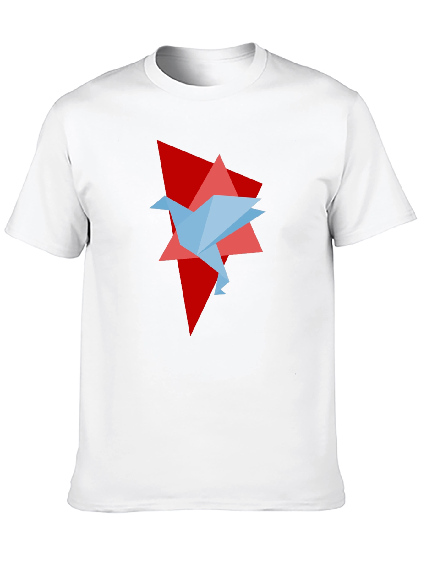 Origami Bird Graphic Tee - Unique Design