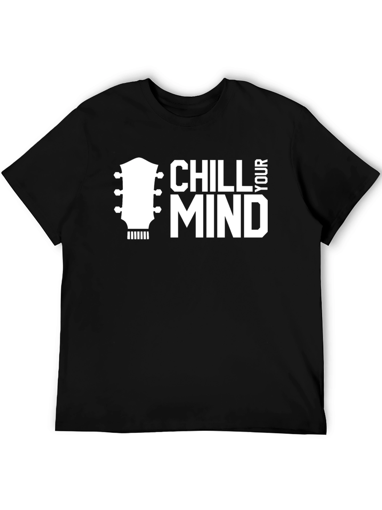 Chill Your Mind Guitar T-Shirt - Black
