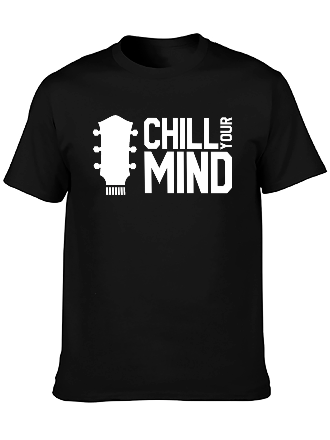 Chill Your Mind Guitar T-Shirt - Black