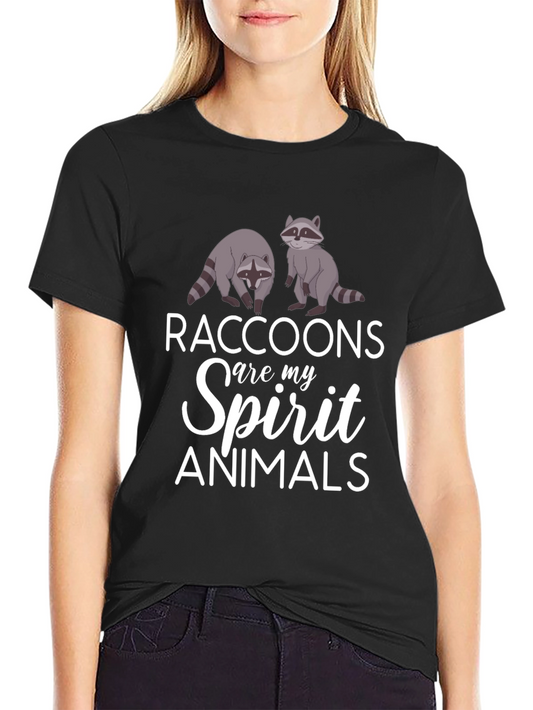 Raccoons Spirit Animals Graphic T-Shirt