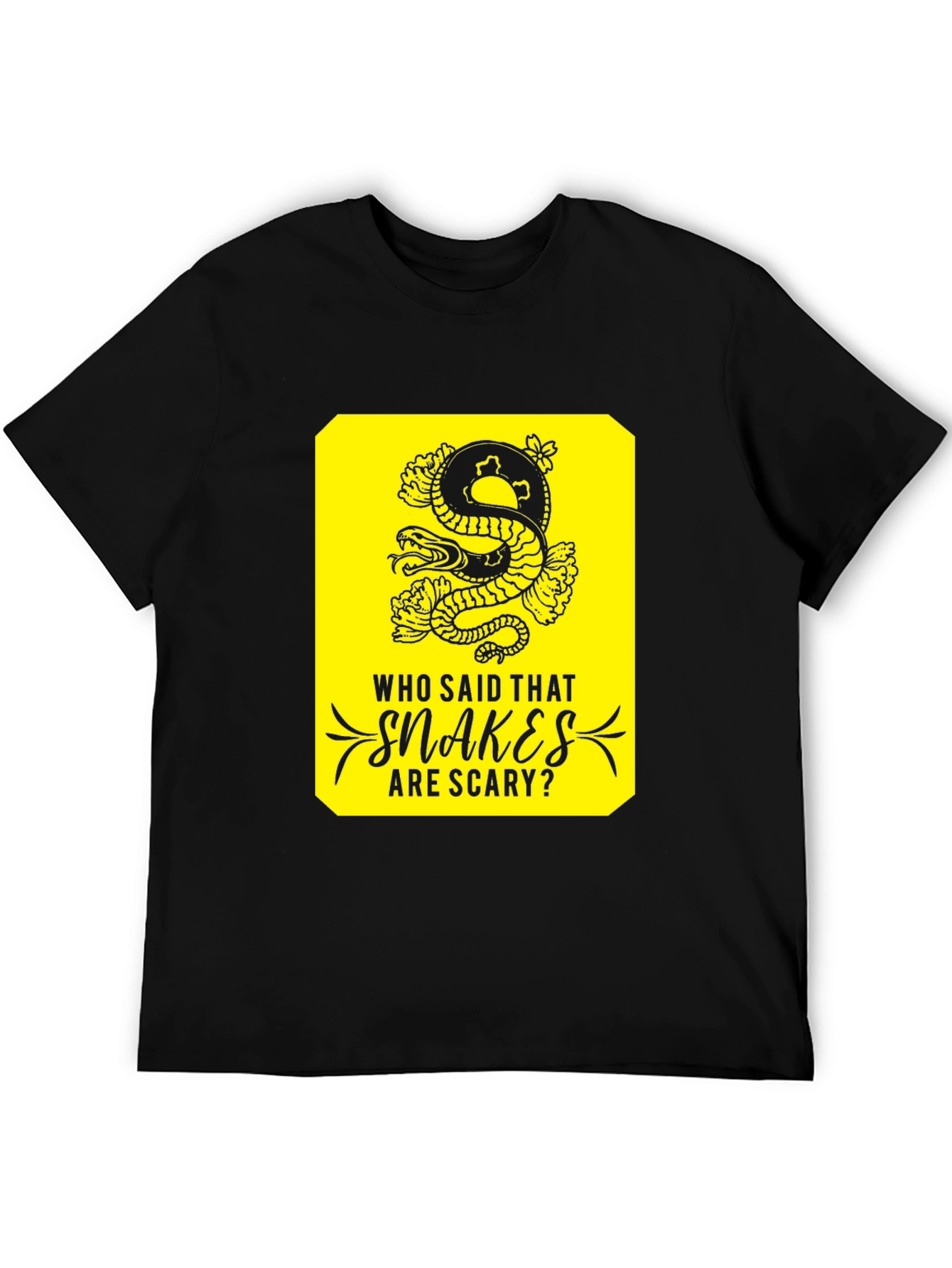 Snakes Are Scary T-Shirt -  Unique Graphic Tee