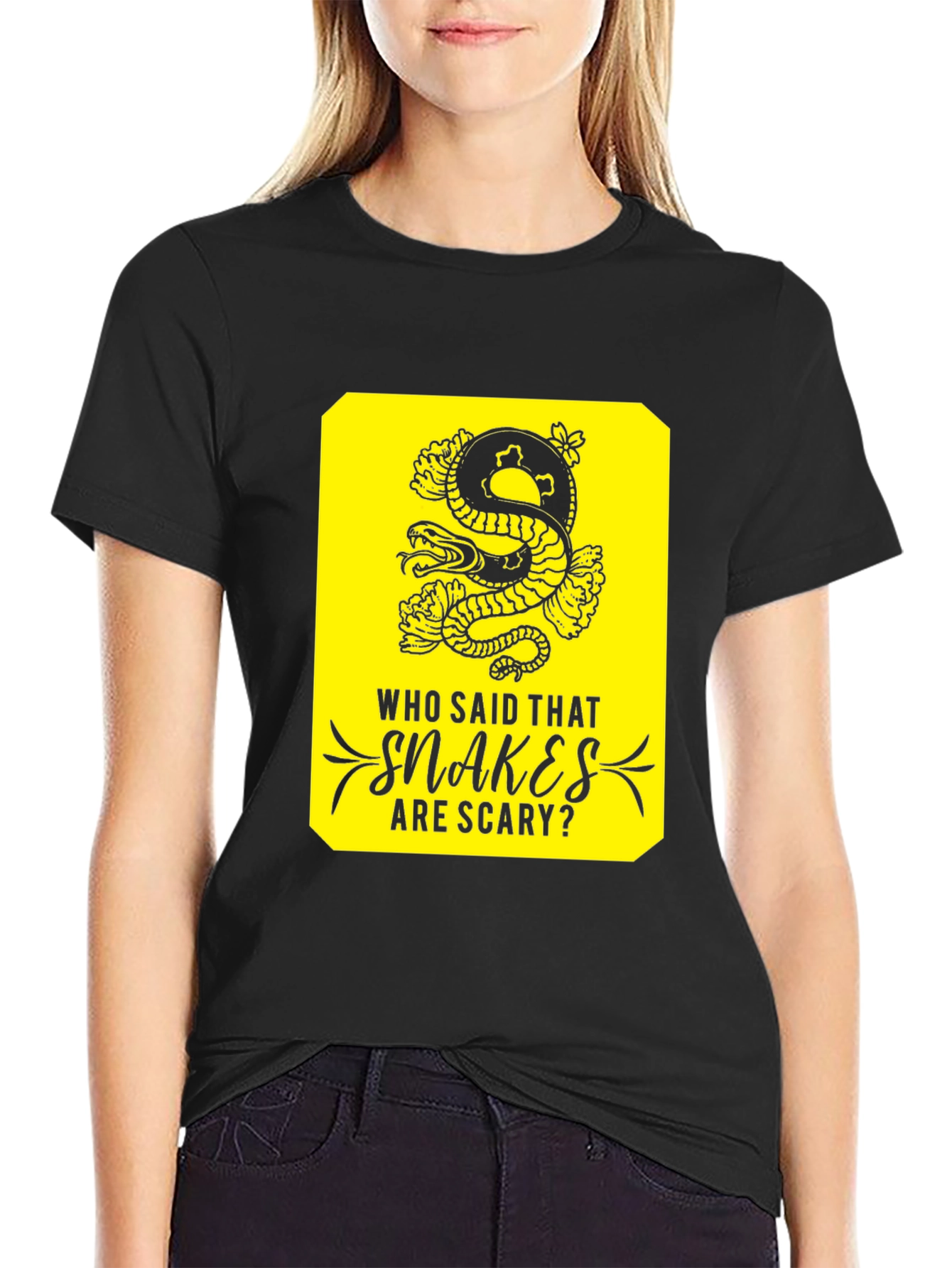 Snakes Are Scary T-Shirt -  Unique Graphic Tee