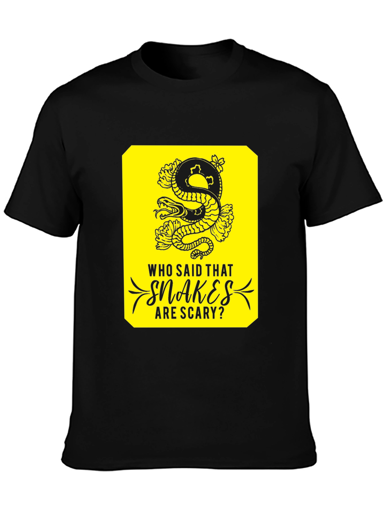 Snakes Are Scary T-Shirt -  Unique Graphic Tee