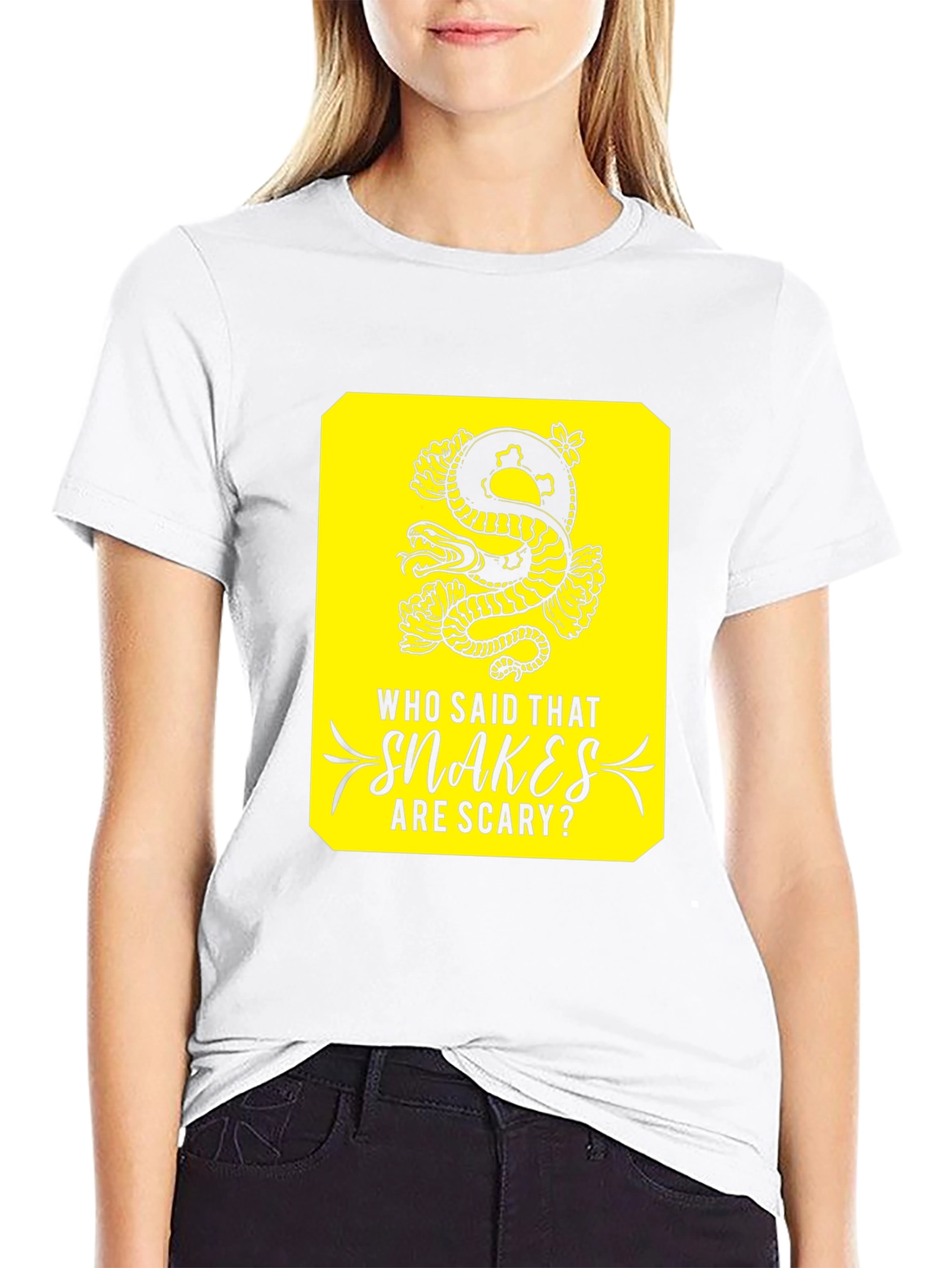 Snakes Are Scary T-Shirt -  Unique Graphic Tee