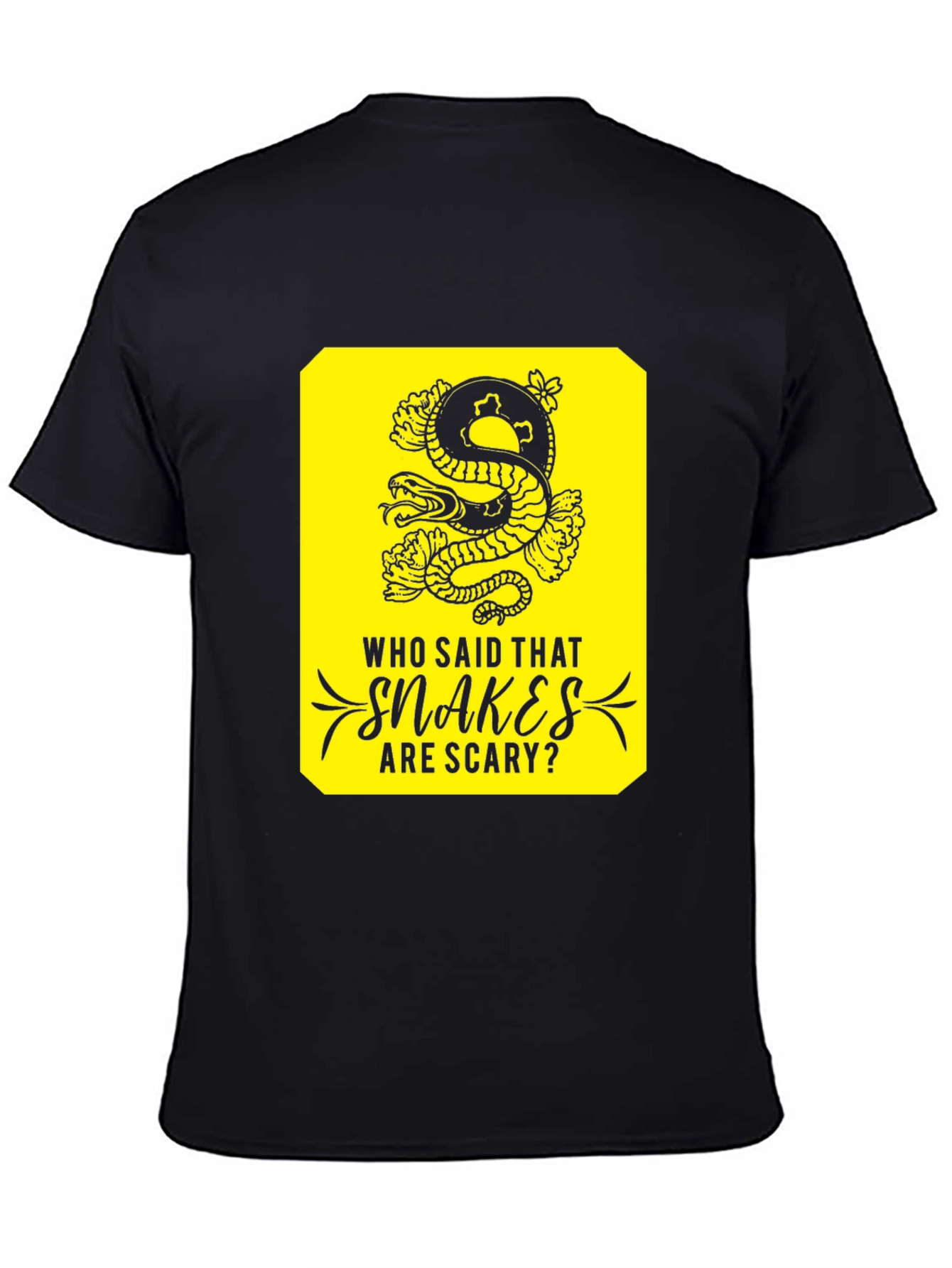 Snakes Are Scary T-Shirt -  Unique Graphic Tee