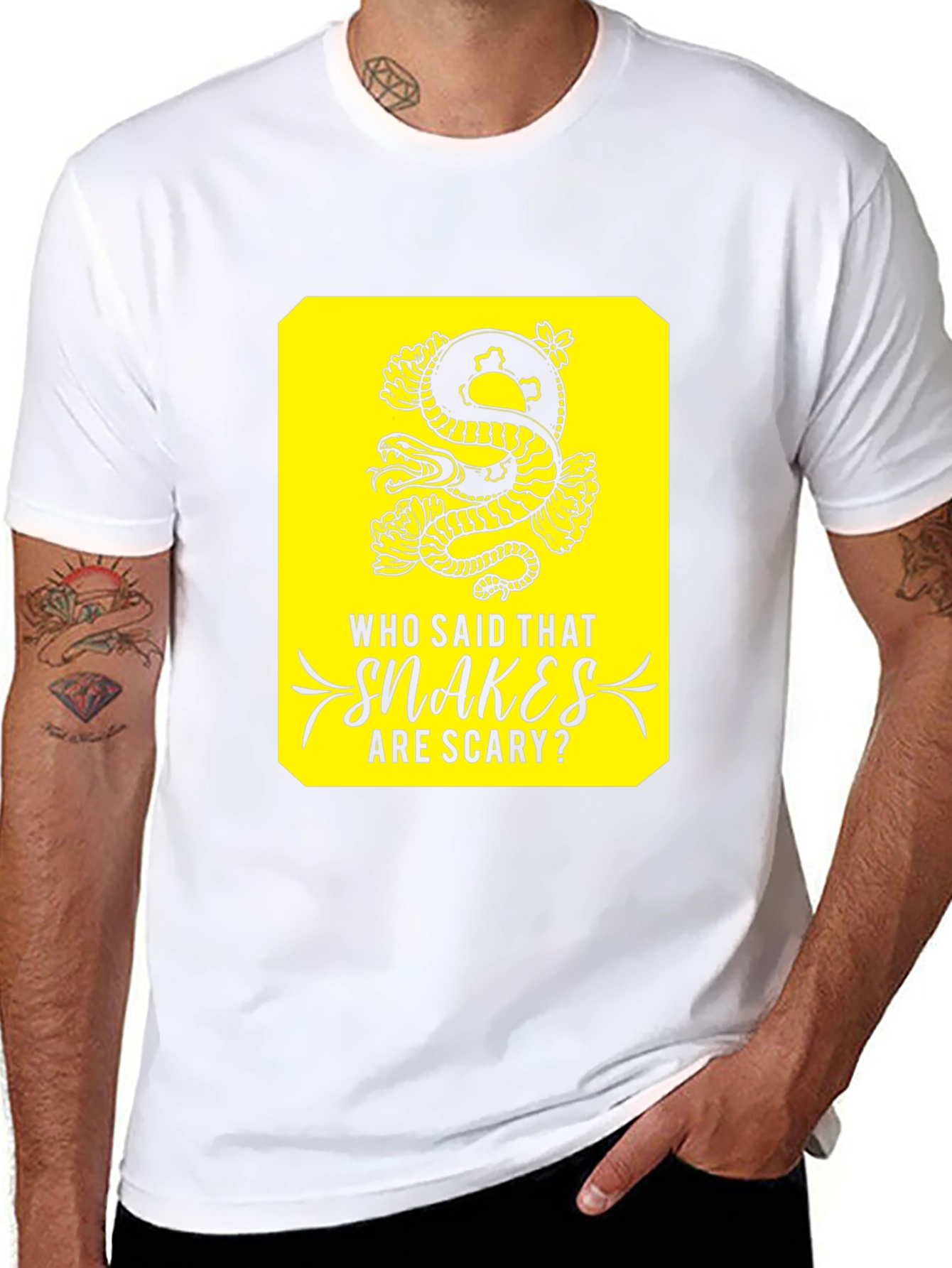 Snakes Are Scary T-Shirt -  Unique Graphic Tee