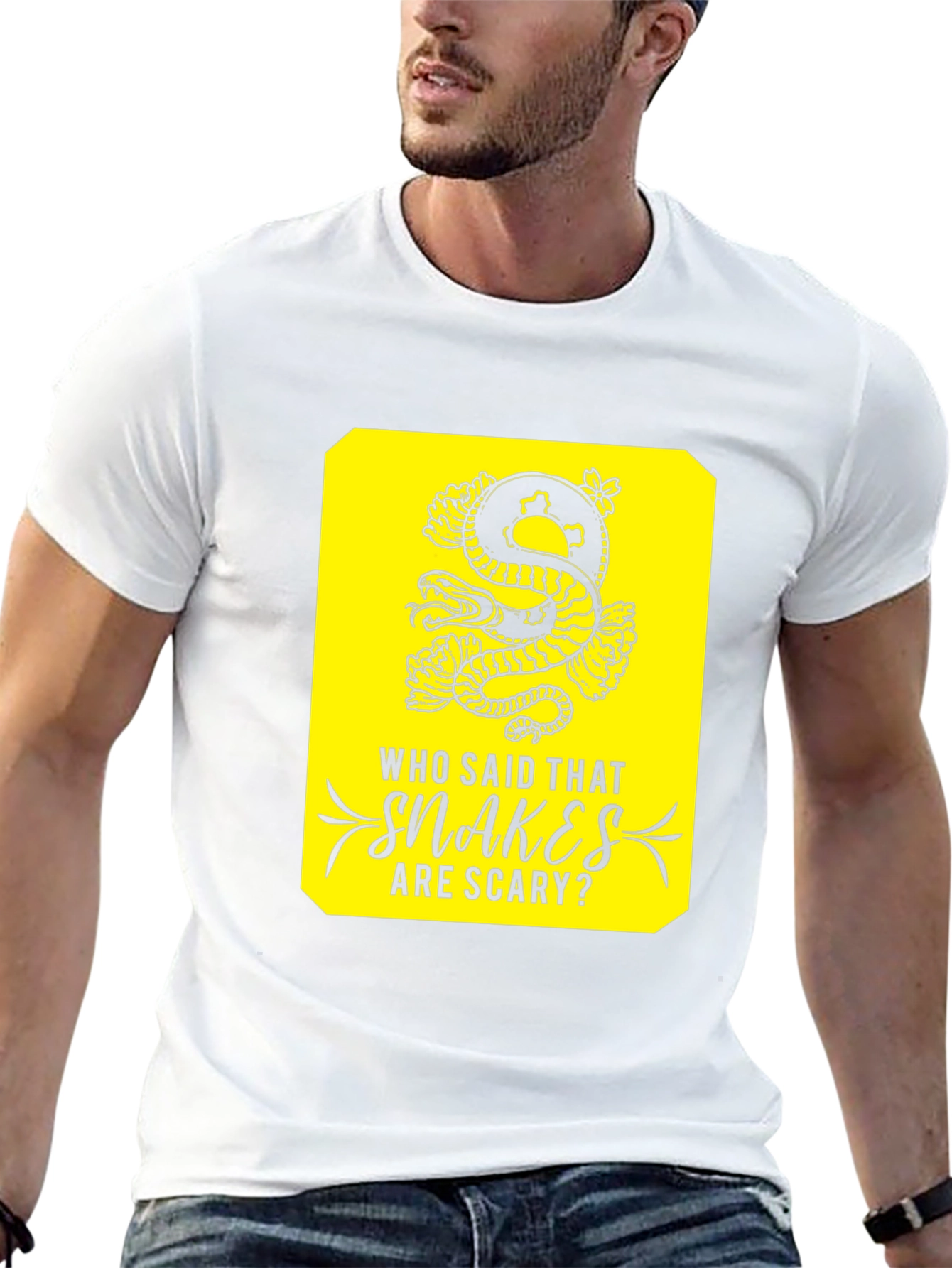 Snakes Are Scary T-Shirt -  Unique Graphic Tee