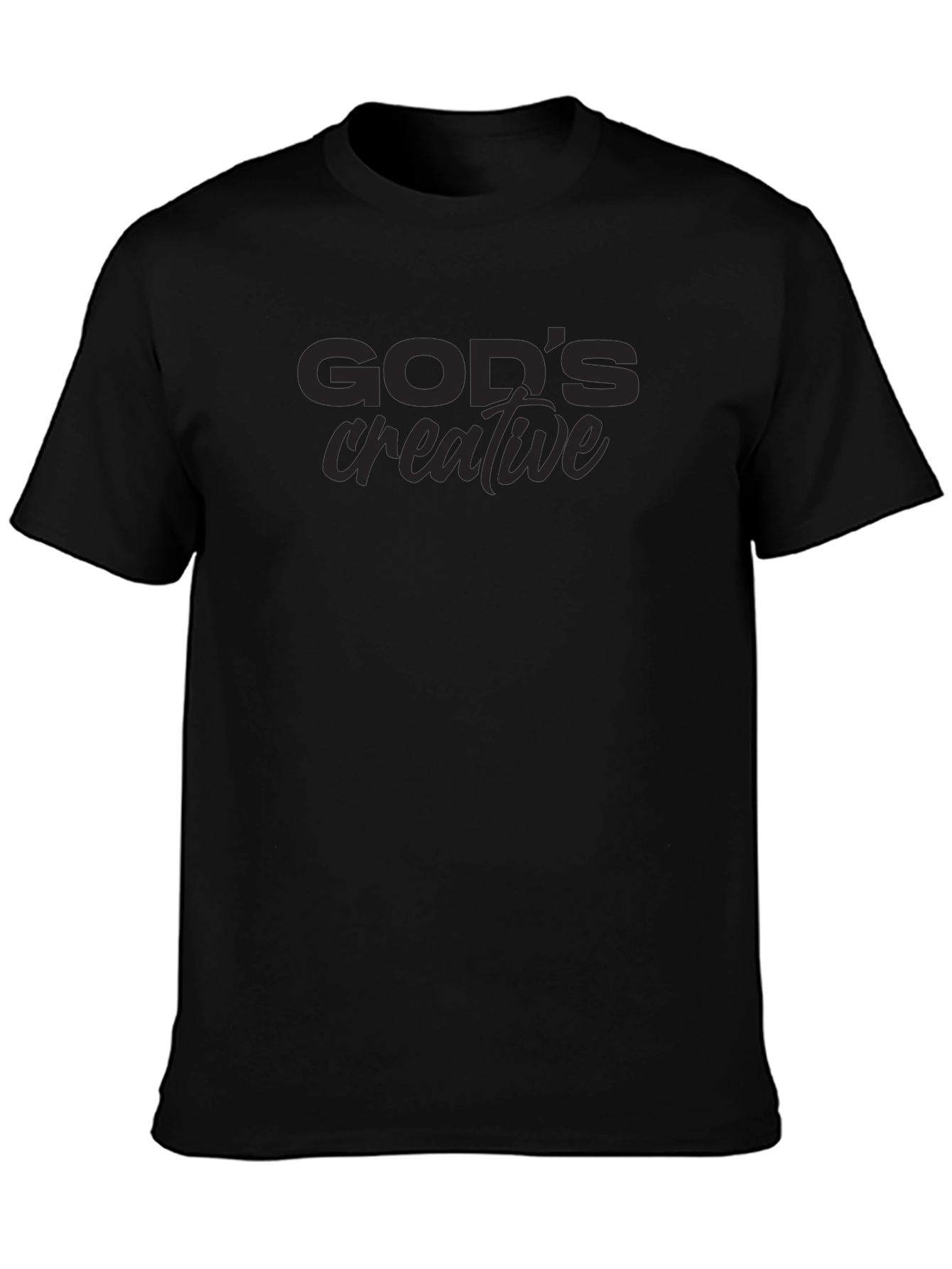 Gods Creative Black T-Shirt