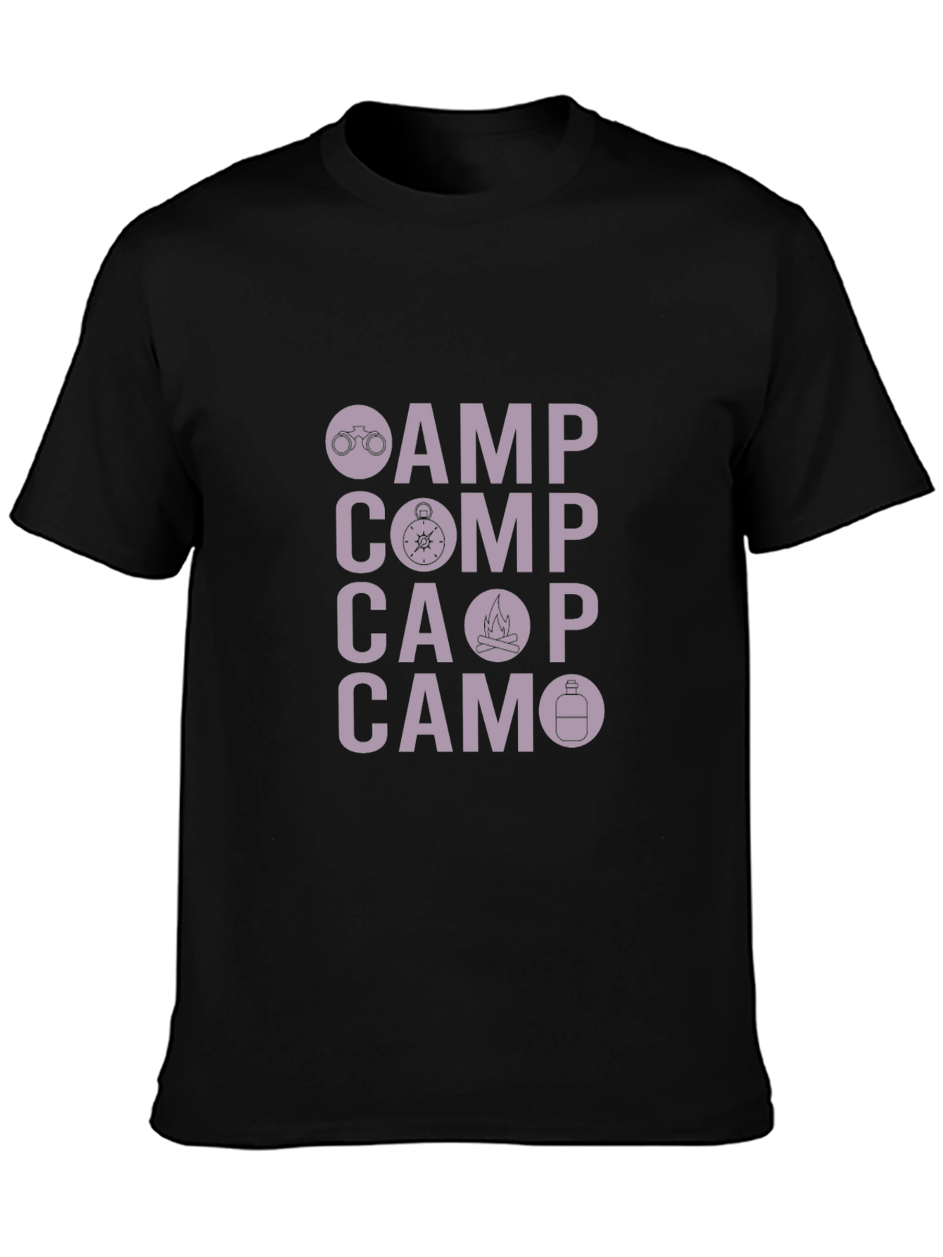 Camping Adventure T-Shirt - Camp Comp Caop Camo
