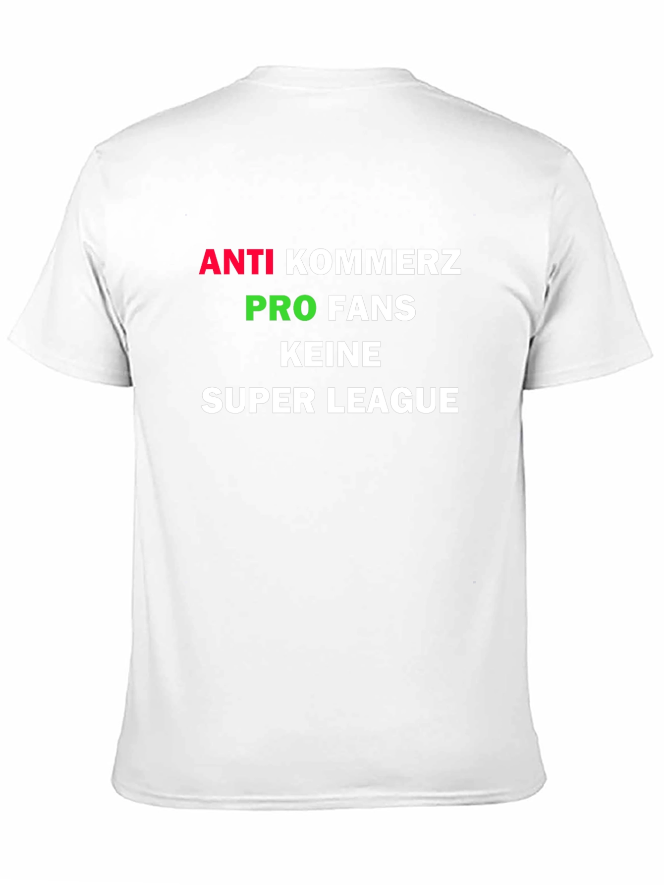 Anti-Kommerz Pro-Fans Super League Graphic Tee