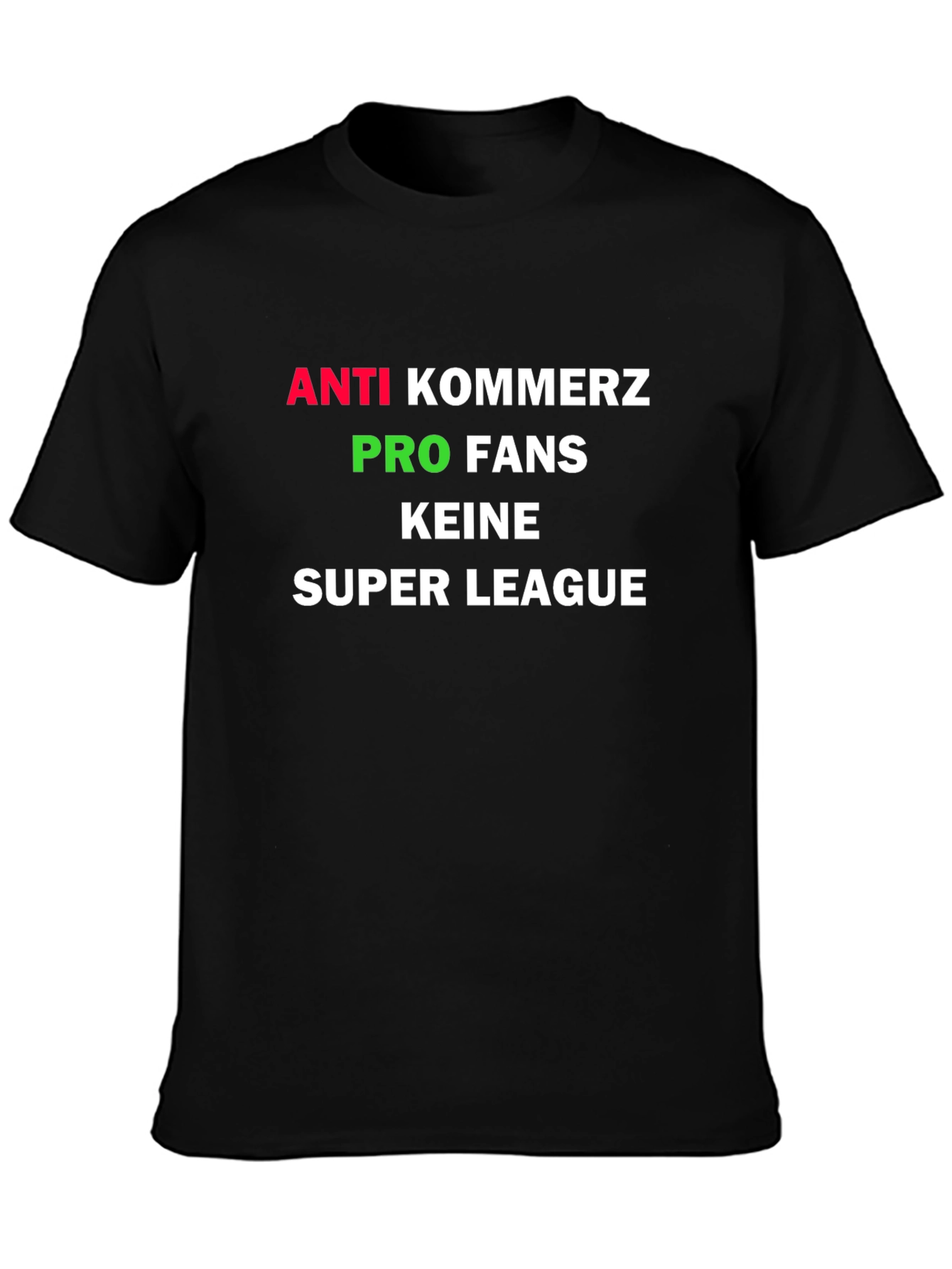 Anti-Kommerz Pro-Fans Super League Graphic Tee