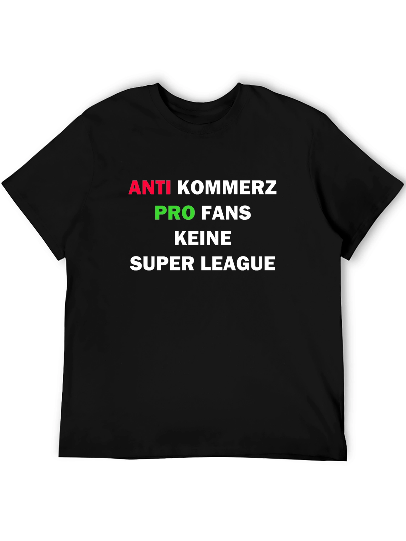 Anti-Kommerz Pro-Fans Super League Graphic Tee