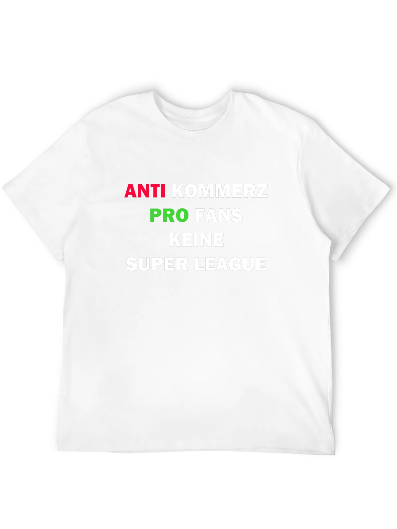 Anti-Kommerz Pro-Fans Super League Graphic Tee
