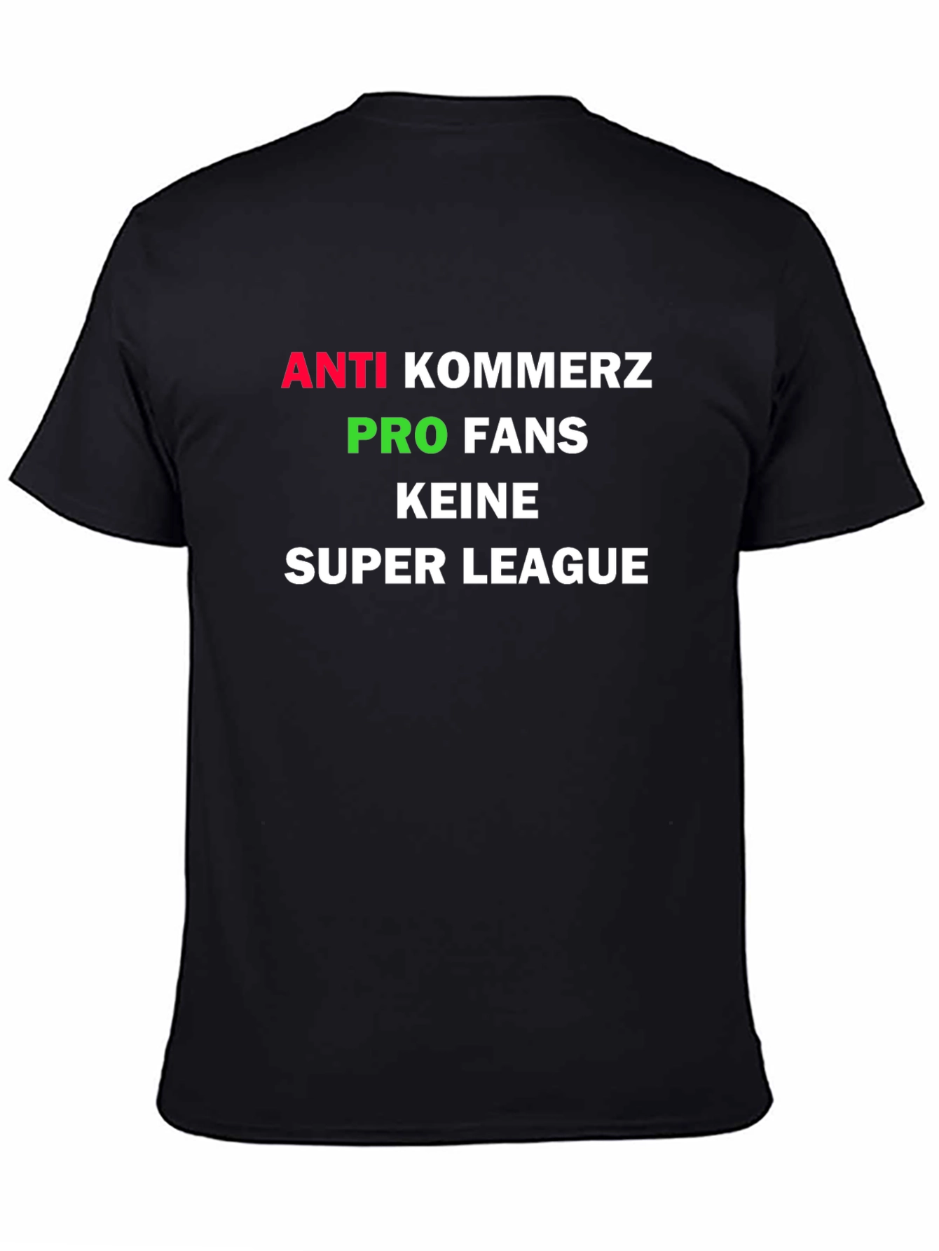 Anti-Kommerz Pro-Fans Super League Graphic Tee