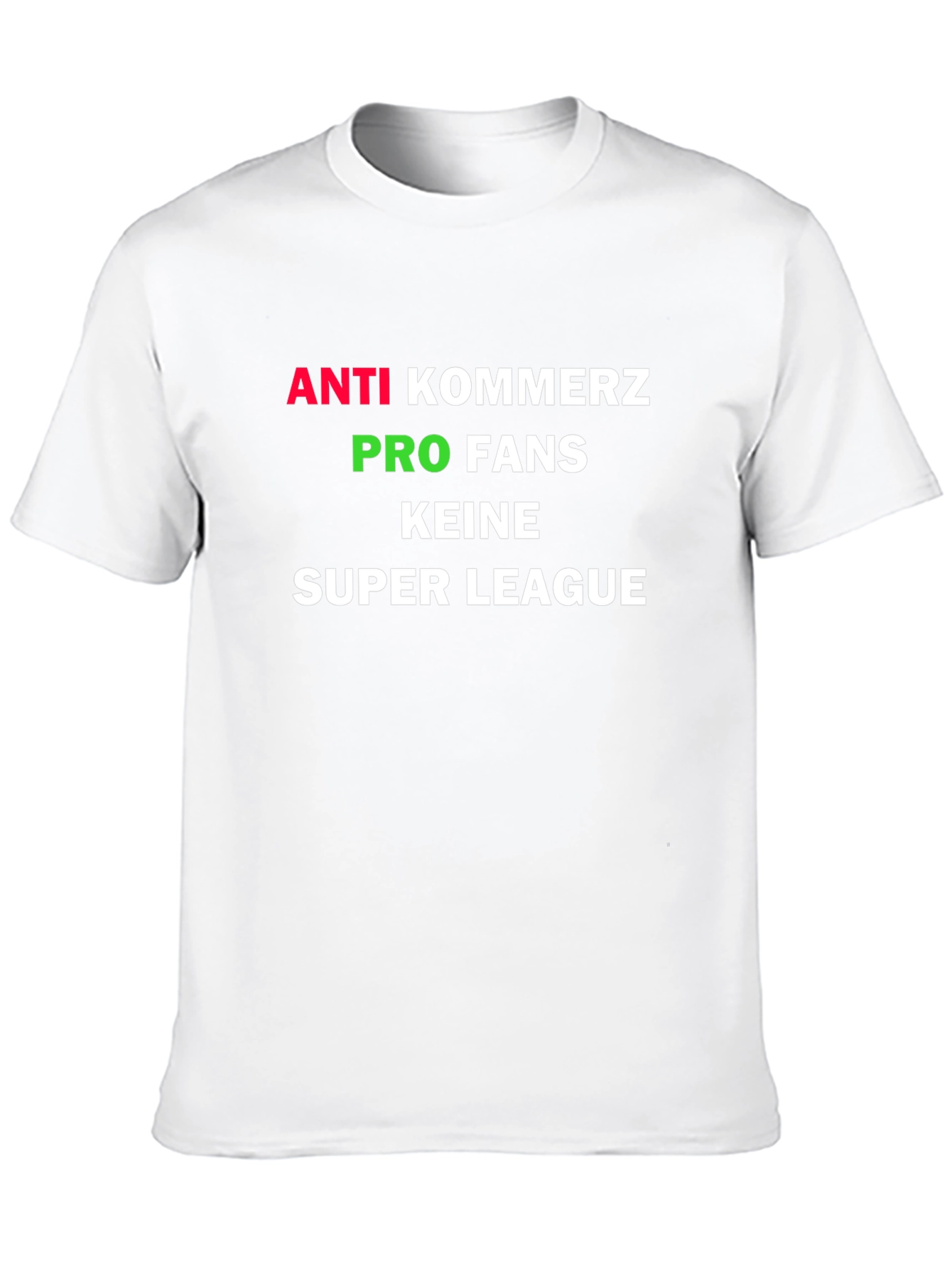 Anti-Kommerz Pro-Fans Super League Graphic Tee