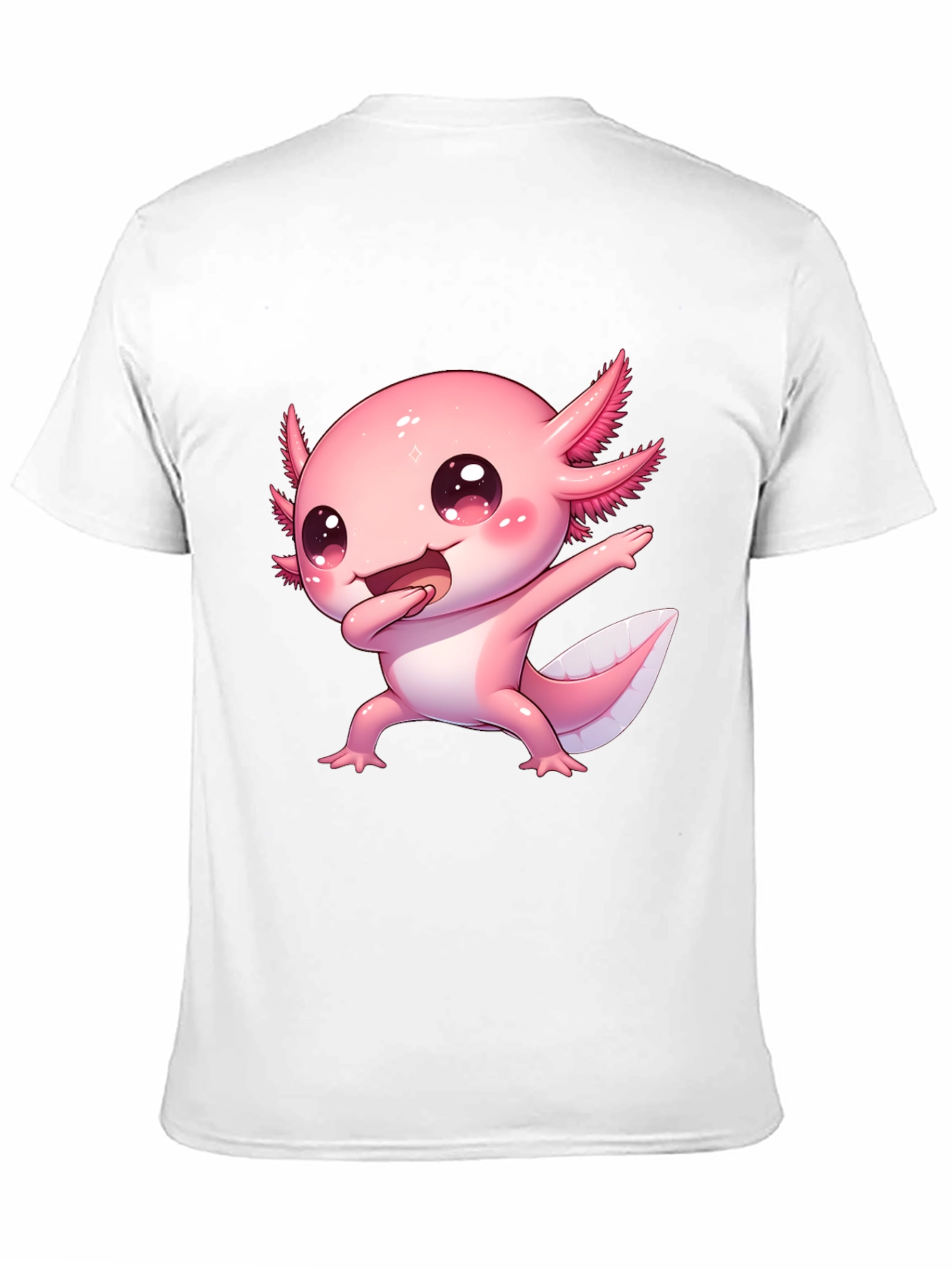 Cute Cartoon Axolotl Graphic Tee