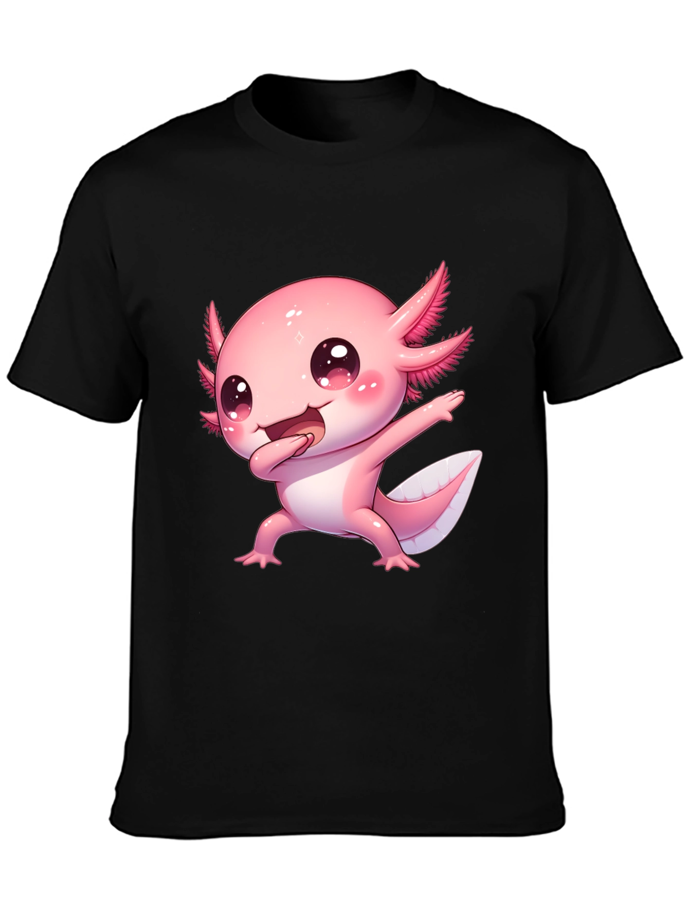 Cute Cartoon Axolotl Graphic Tee