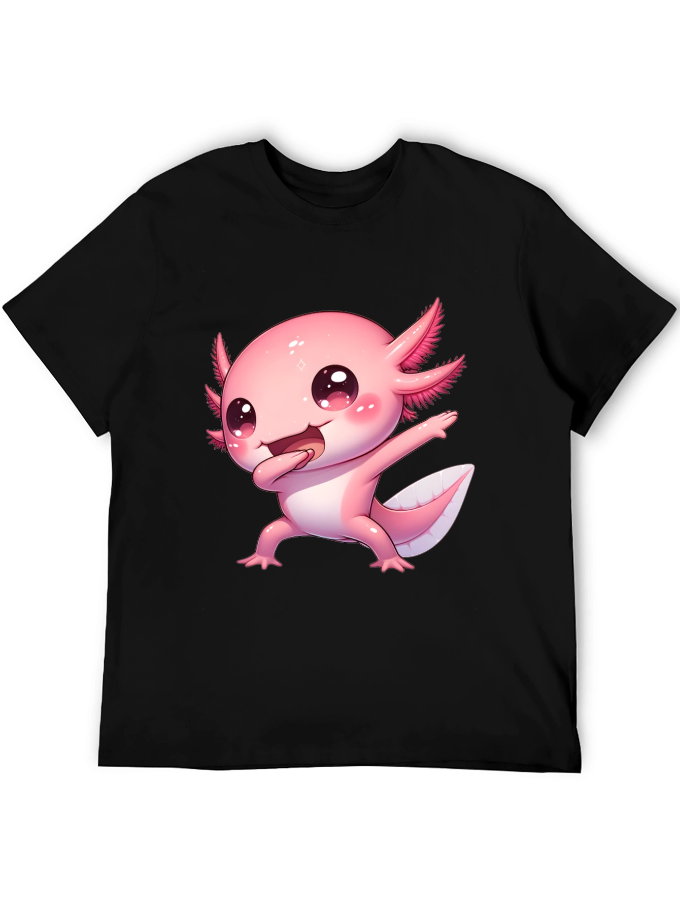 Cute Cartoon Axolotl Graphic Tee