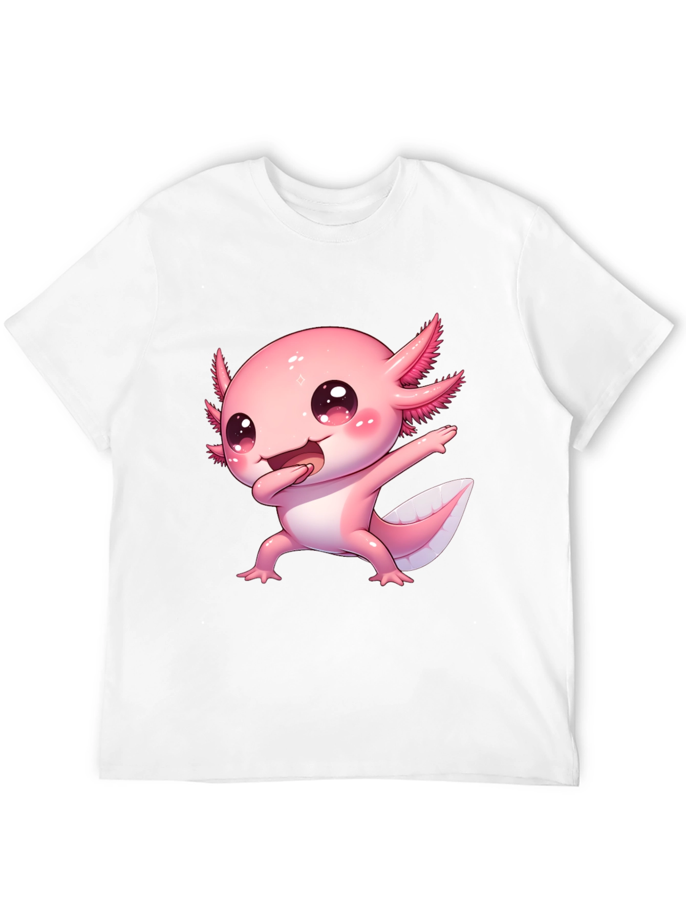 Cute Cartoon Axolotl Graphic Tee
