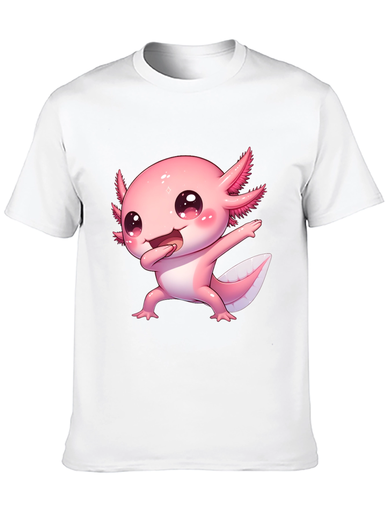 Cute Cartoon Axolotl Graphic Tee