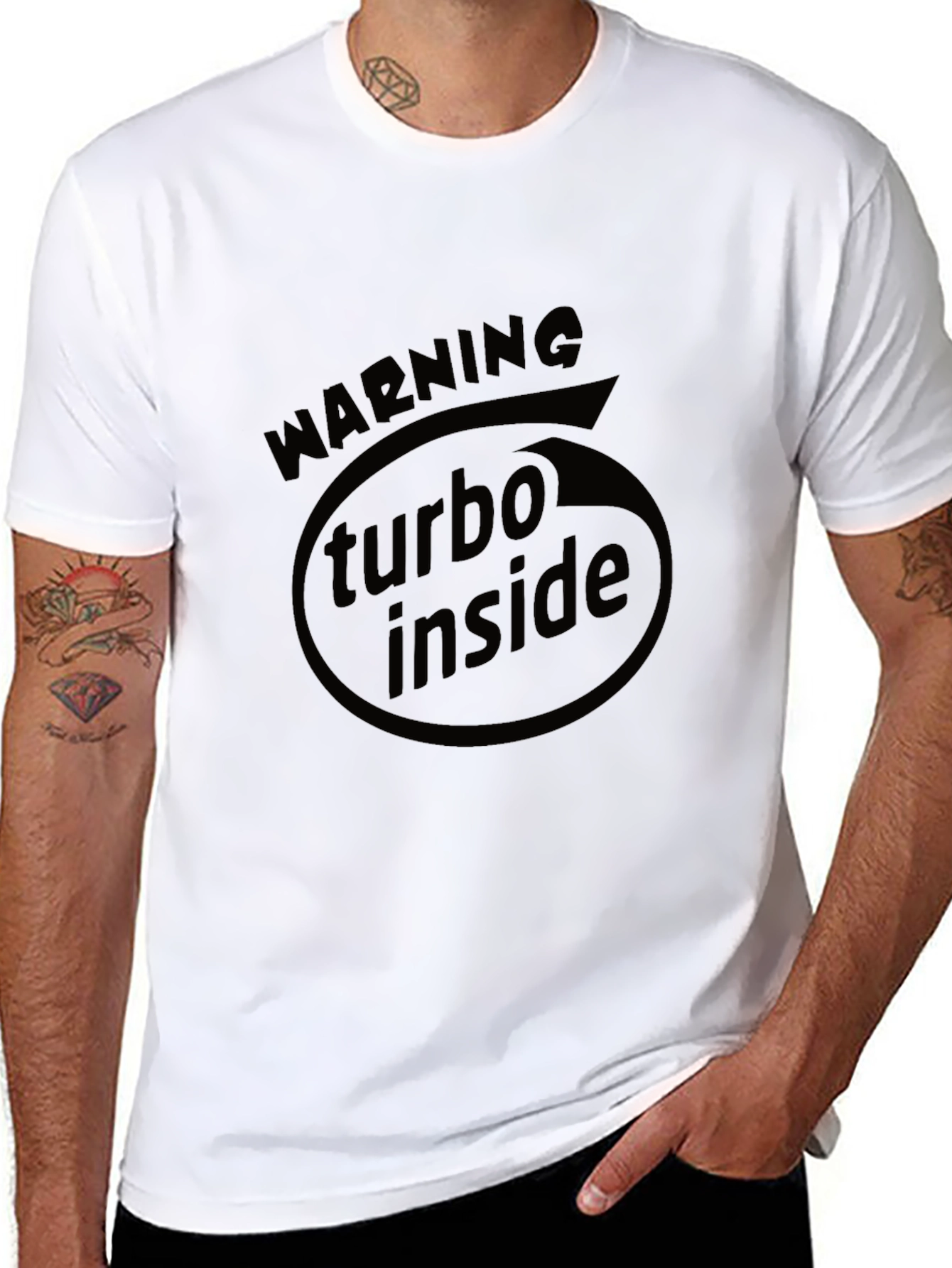 Turbo Inside Black Graphic Tee