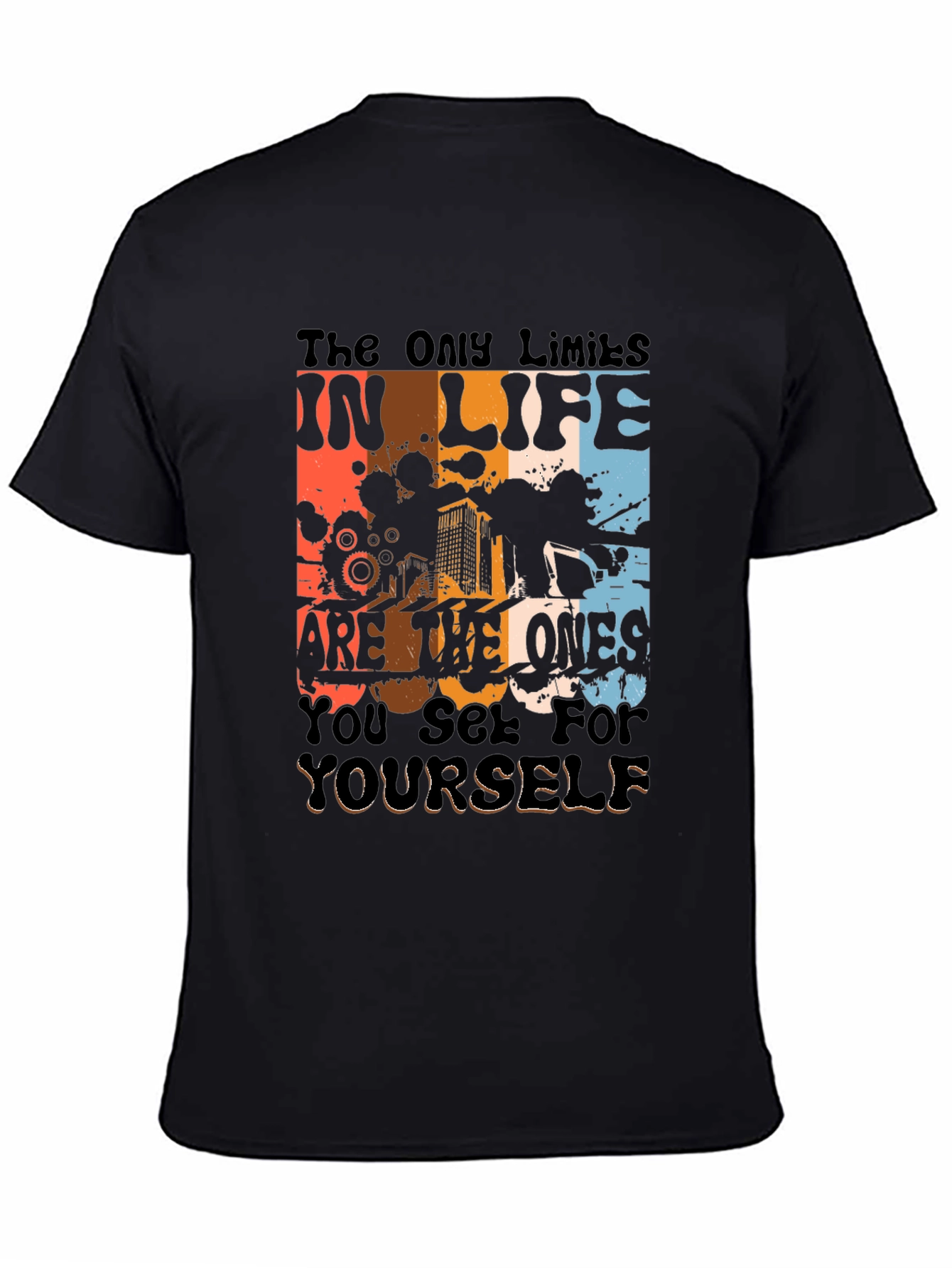Motivational Black Graphic T-Shirt