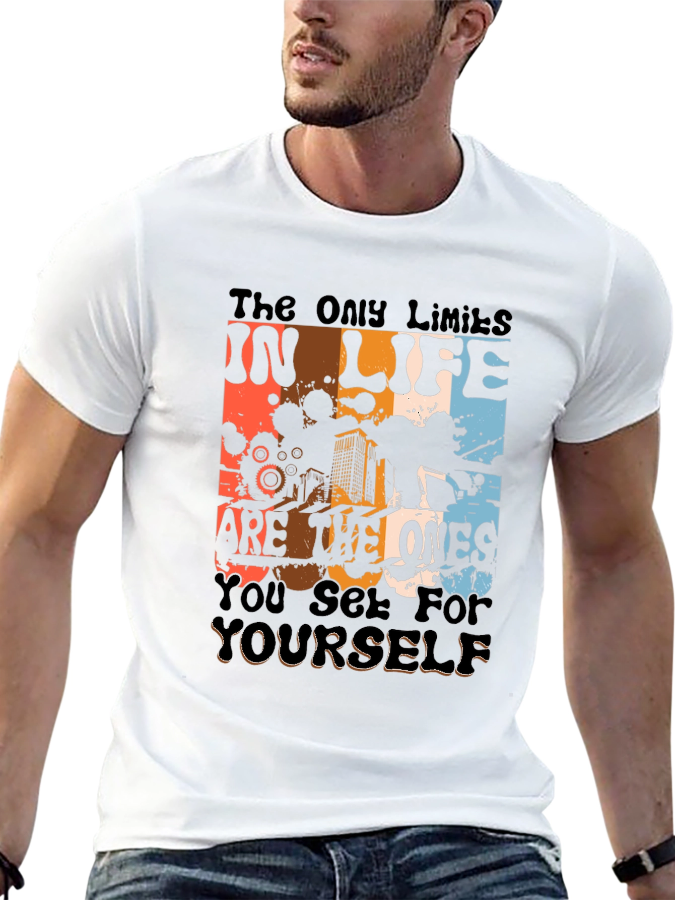 Motivational Black Graphic T-Shirt