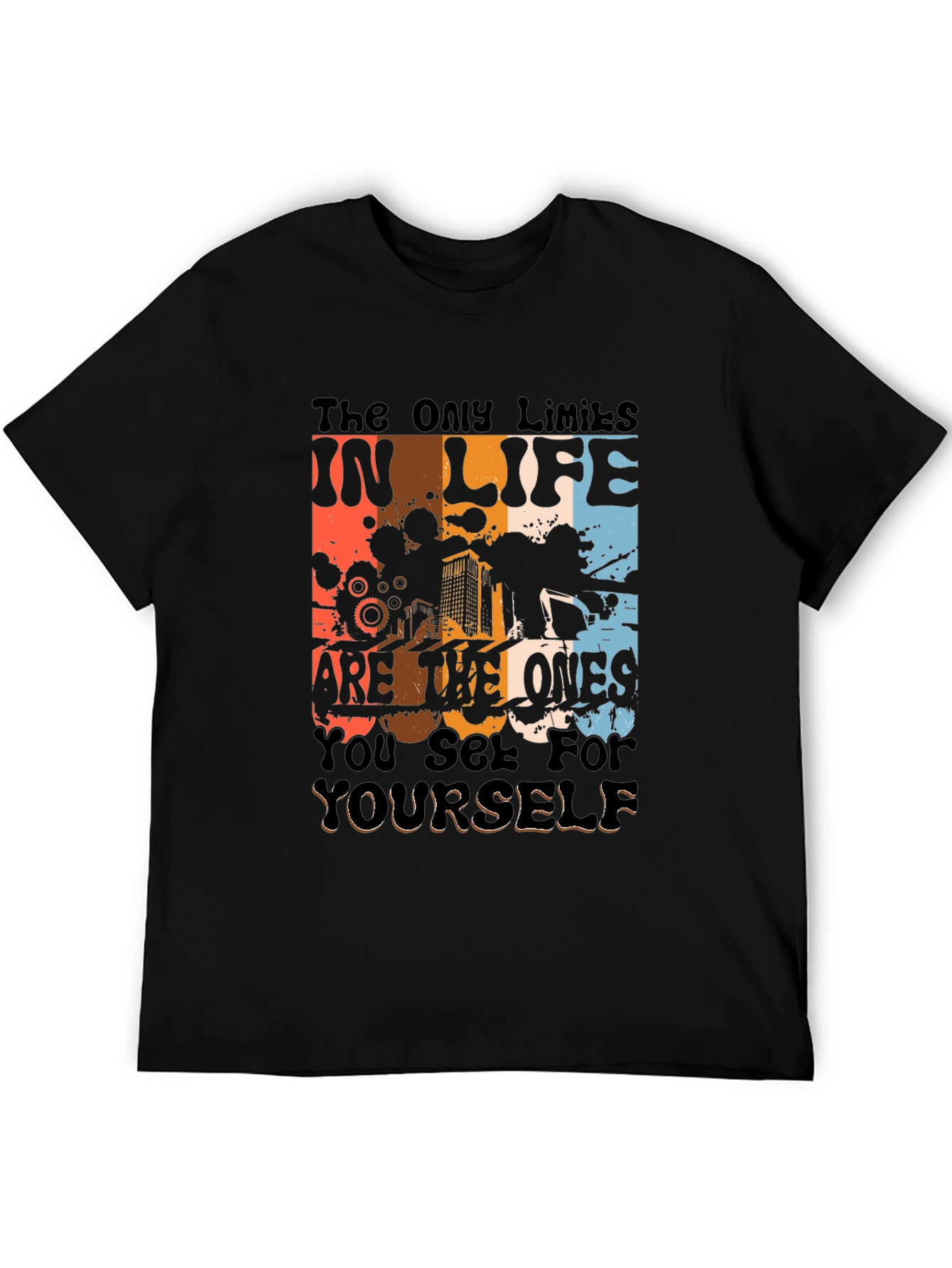 Motivational Black Graphic T-Shirt