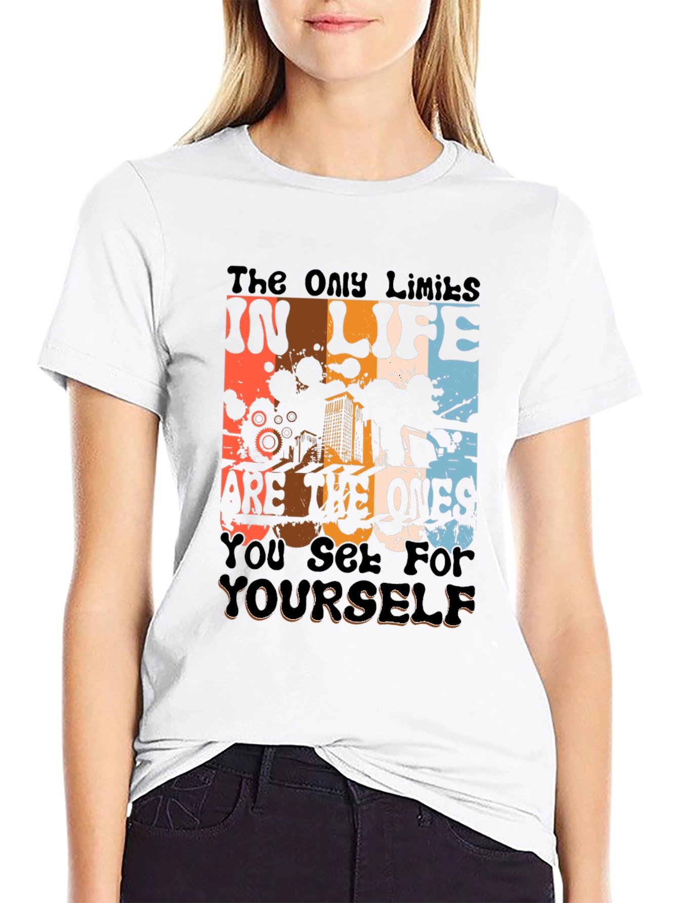 Motivational Black Graphic T-Shirt