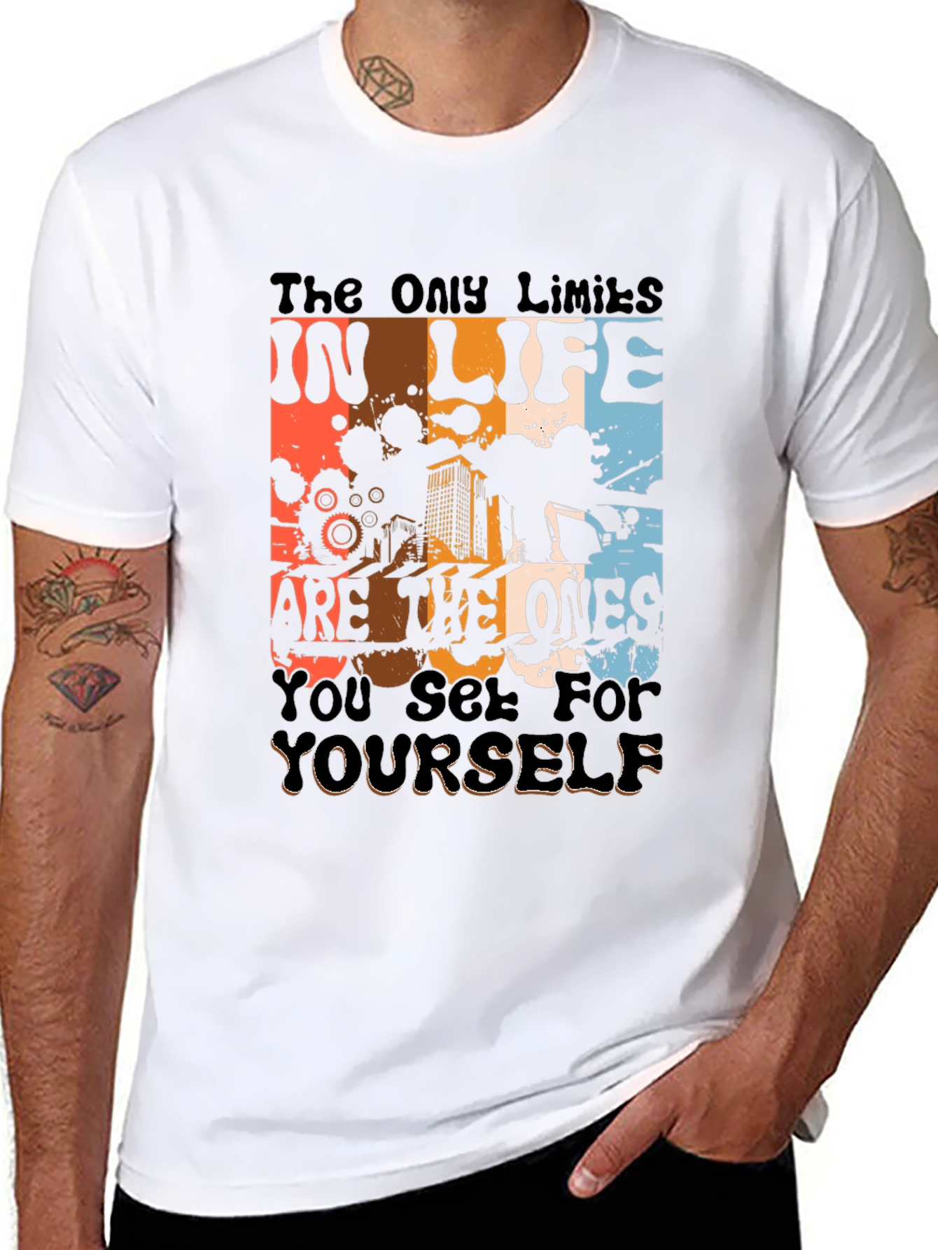 Motivational Black Graphic T-Shirt