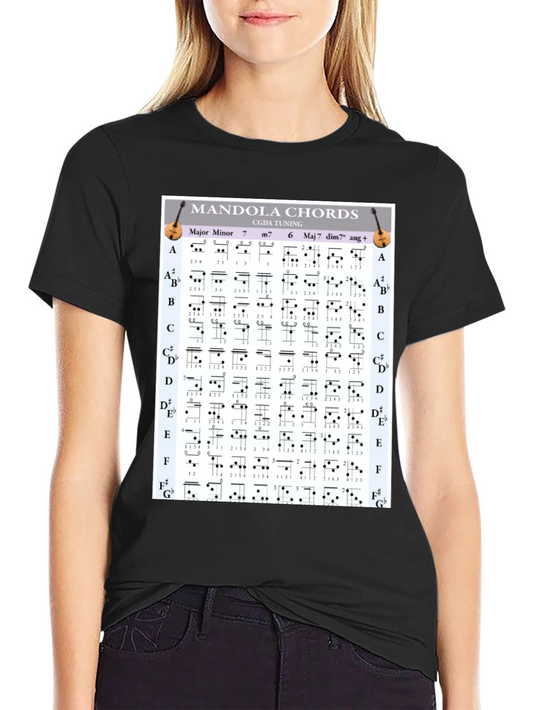 Mandola Chords T-Shirt - Musician Gift