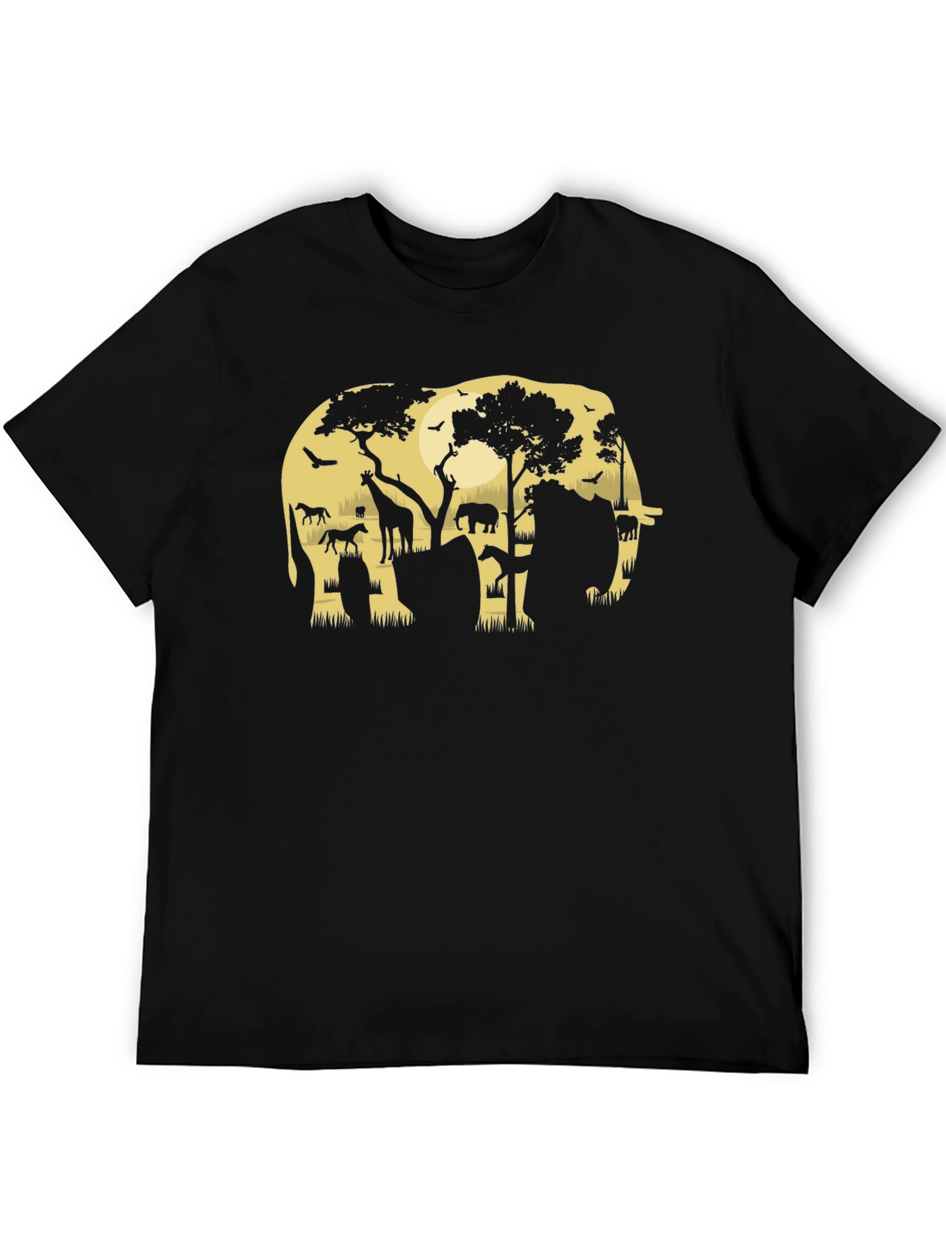 Safari Elephant Graphic T-Shirt