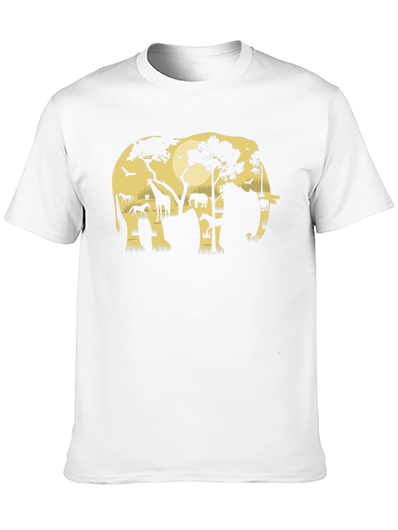 Safari Elephant Graphic T-Shirt
