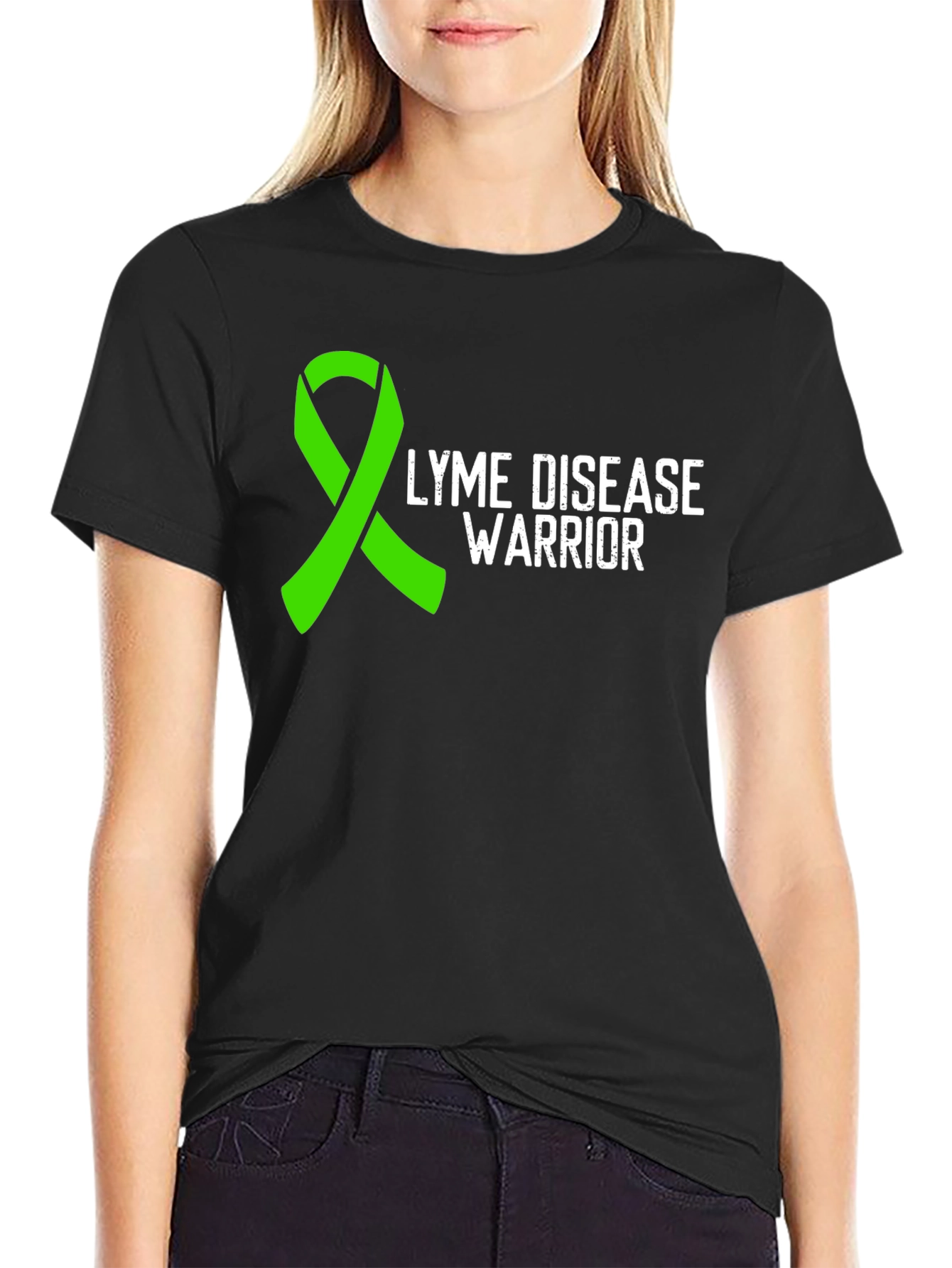 Lyme Disease Warrior T-Shirt - Awareness Ribbon