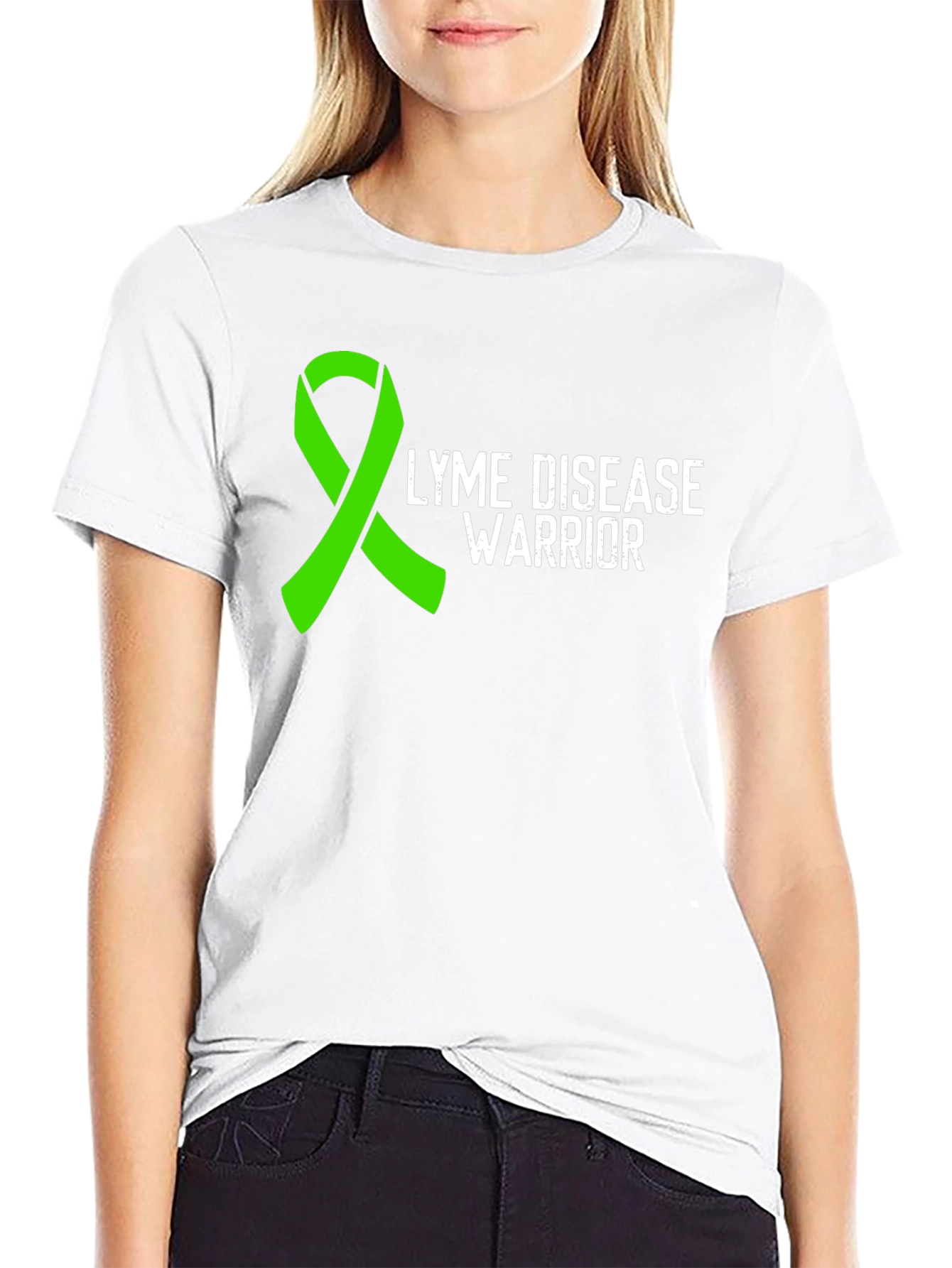 Lyme Disease Warrior T-Shirt - Awareness Ribbon